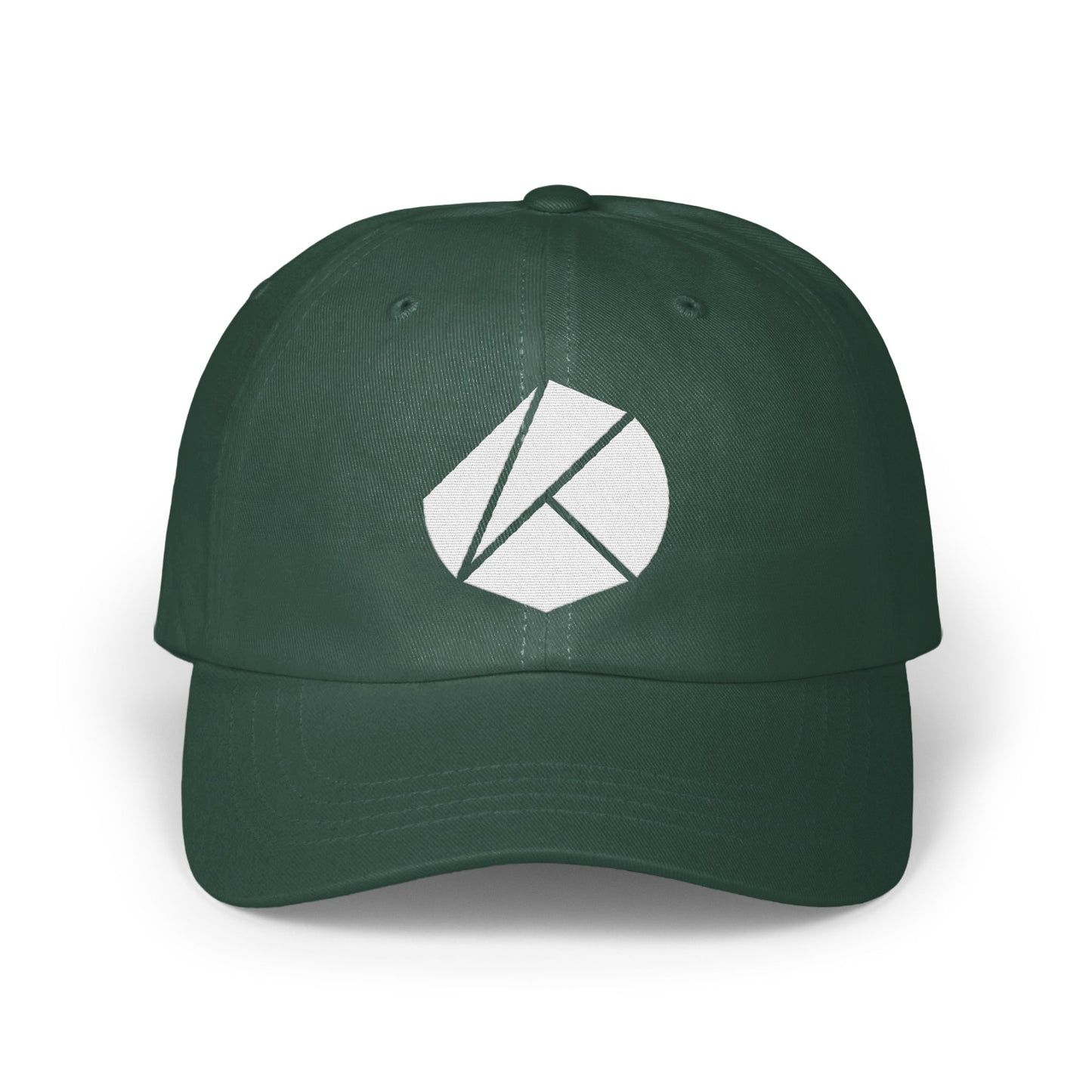 Green Baseball Cap with Unique Logo Design product