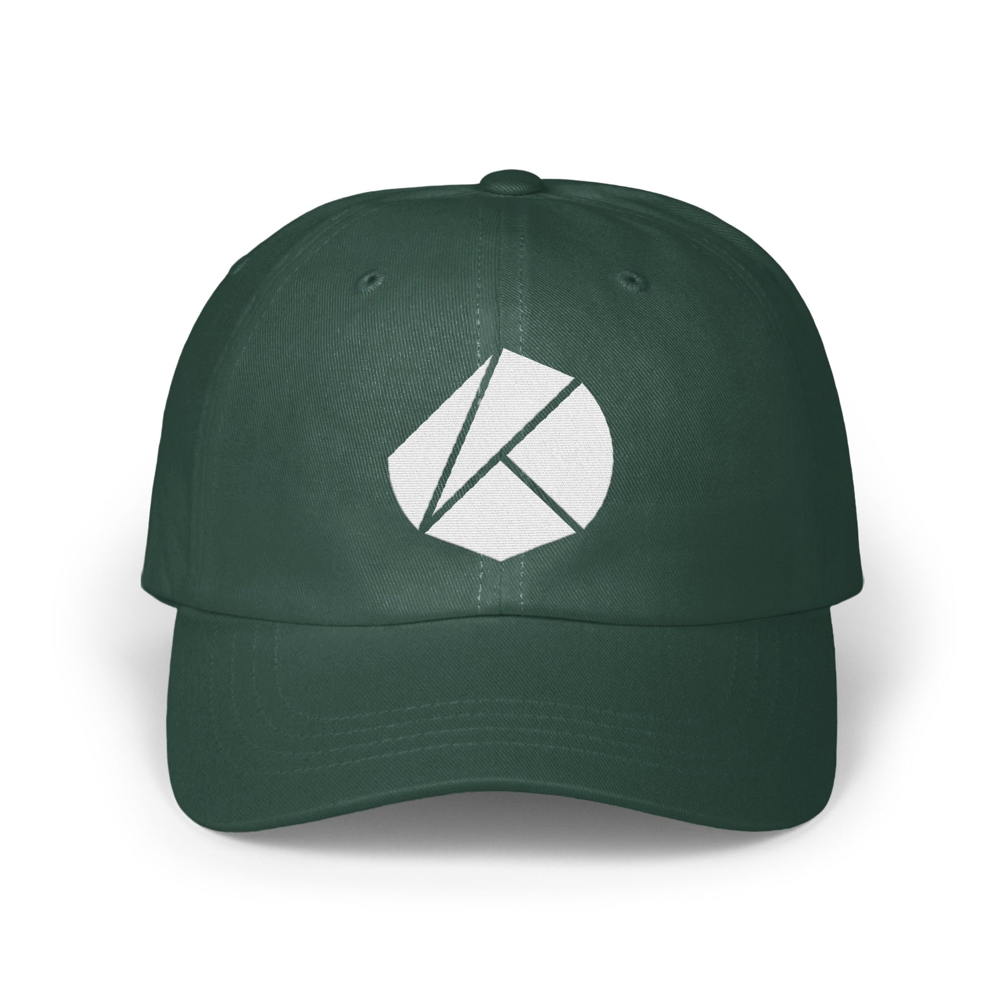 Green Baseball Cap with Unique Logo Design product