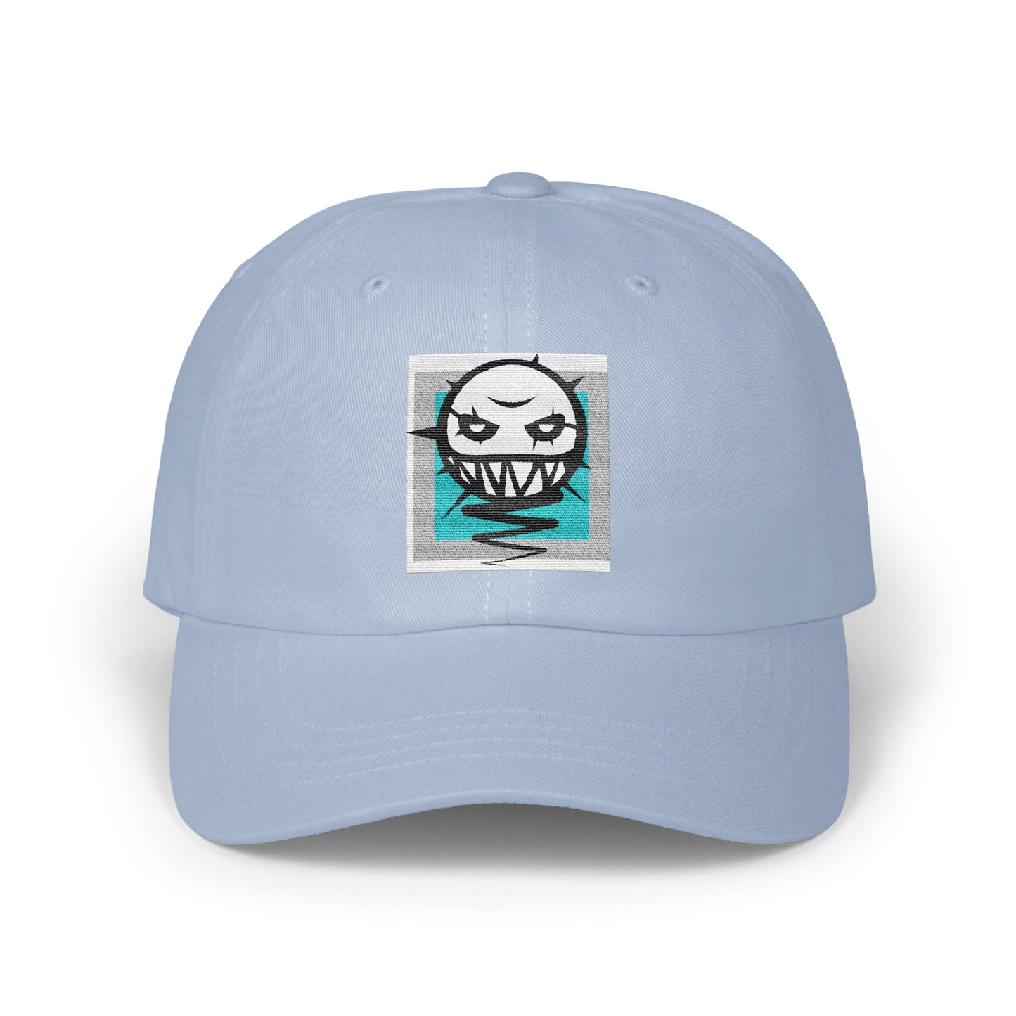 Embroidered Monster Graphic Light Blue Hat product