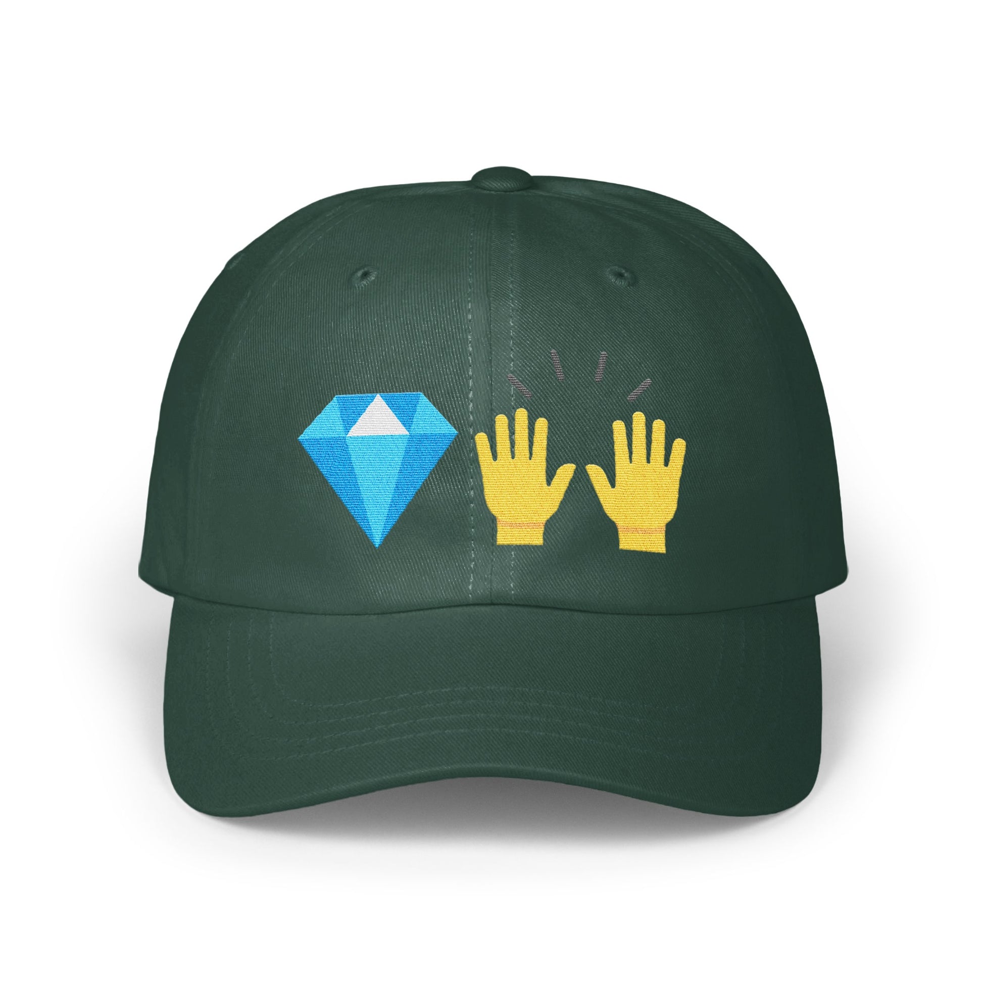 Unique Diamond and Hands Graphic Design Hat product