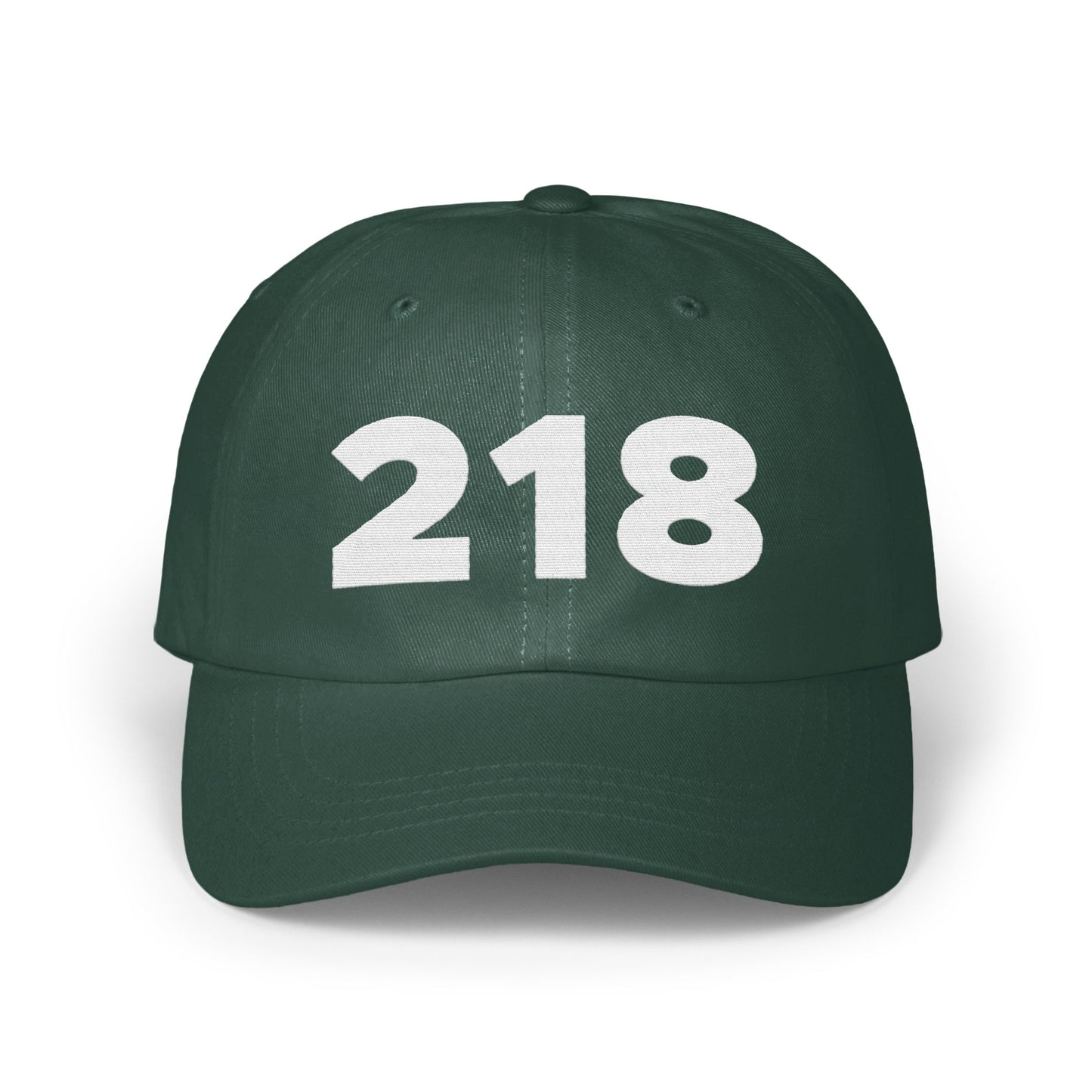 218 Number Dark Green Custom Adjustable Hat product
