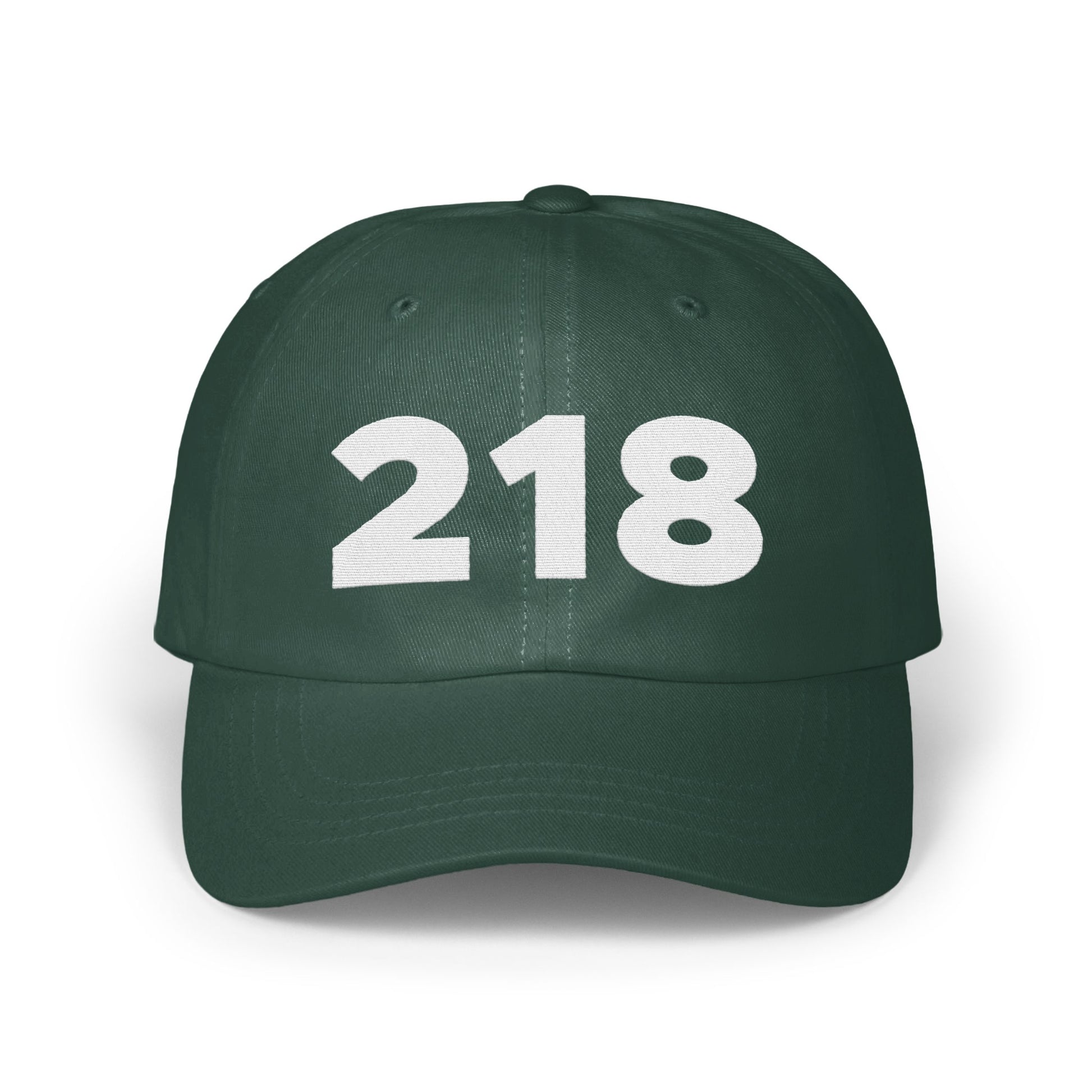 218 Number Dark Green Custom Adjustable Hat product