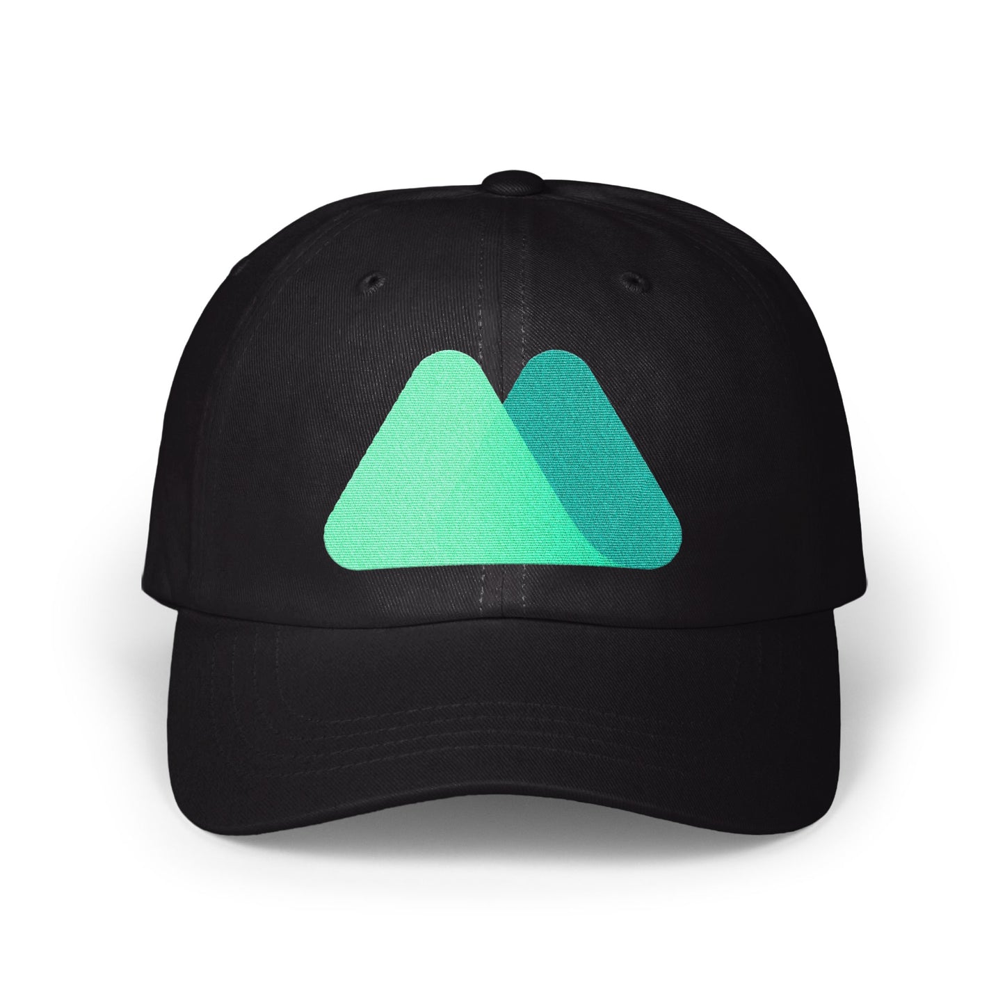 Stylish Black Hat with Green Mountain Logo product