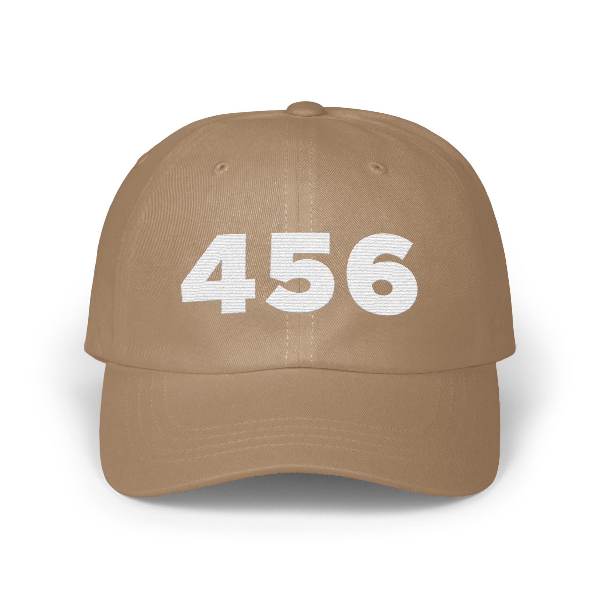 Stylish Beige Hat Featuring Bold 456 Design Product