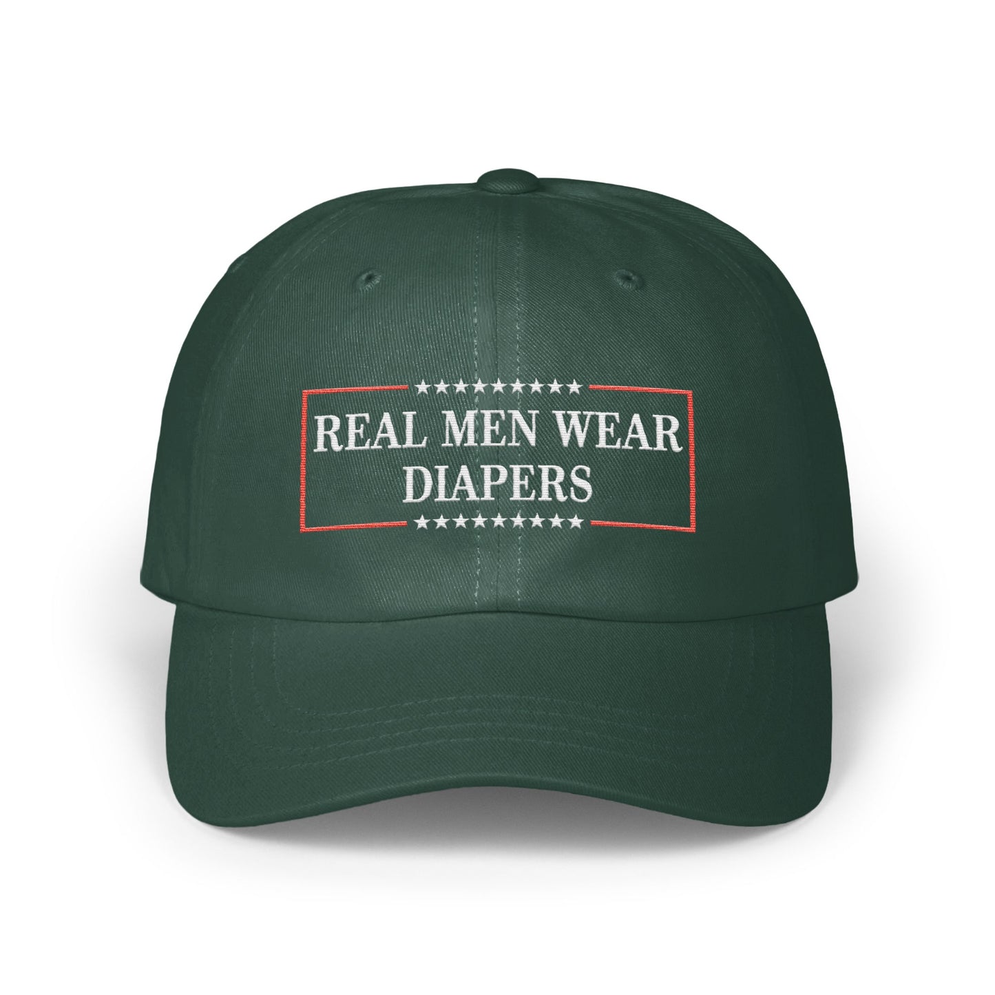 Real Men Wear Diapers Statement Cap product