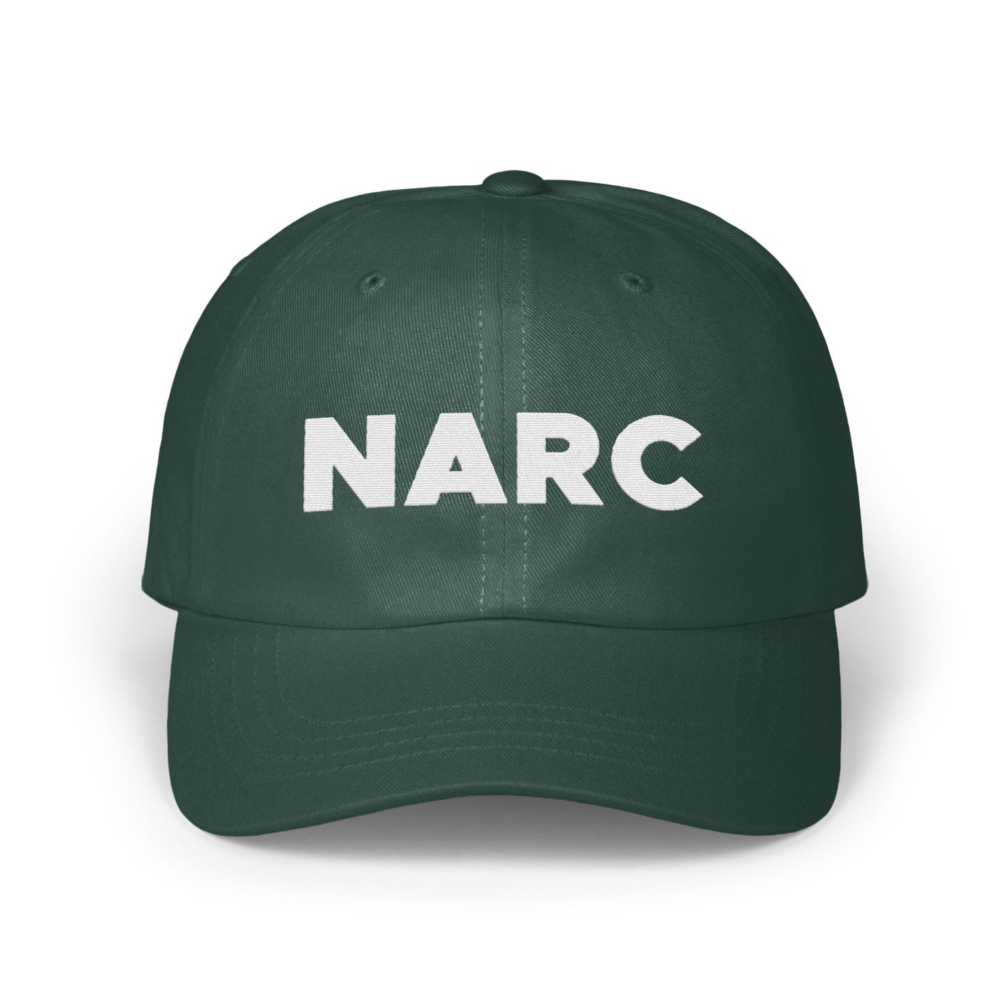 Bold Green NARC Statement Baseball Hat product