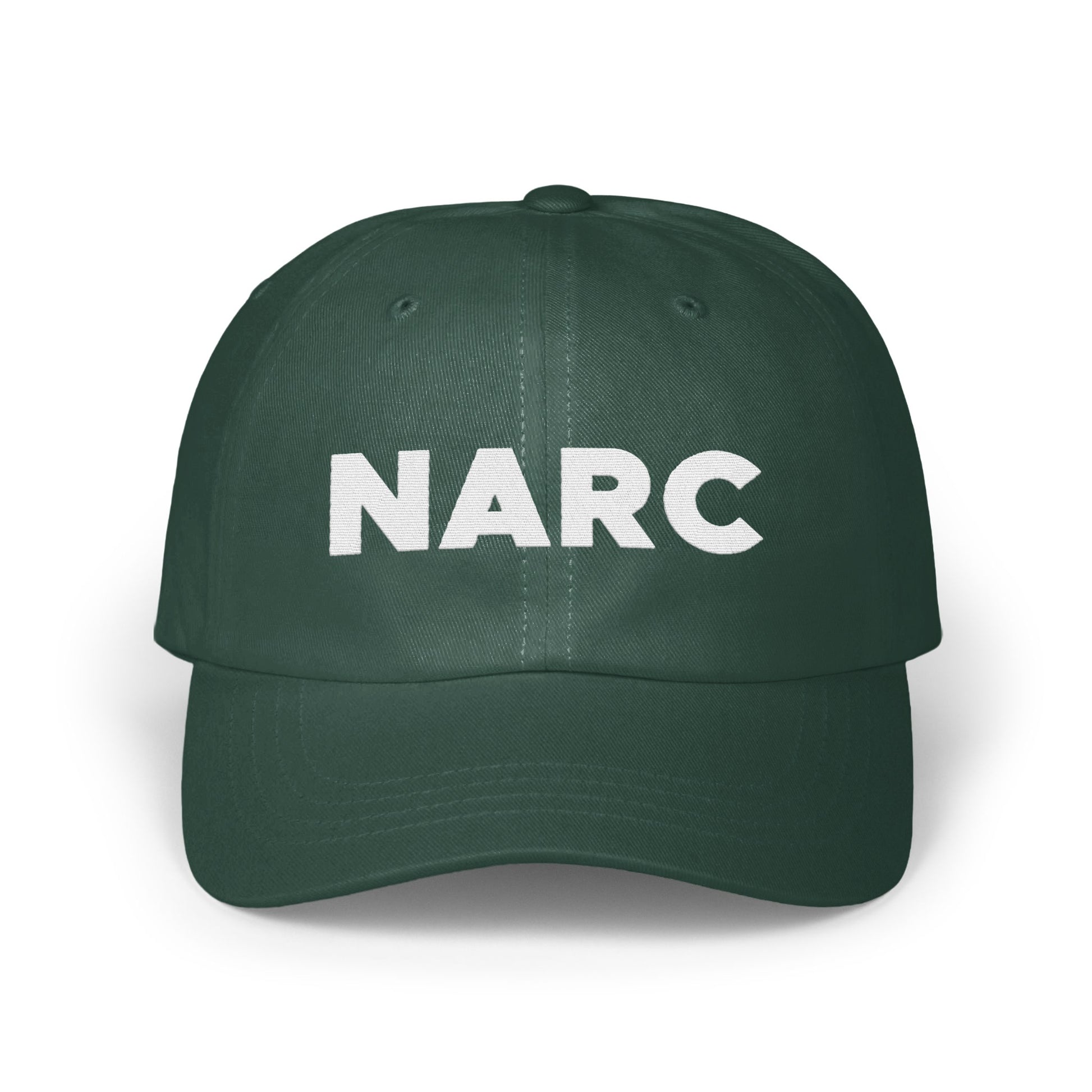 Bold Green NARC Statement Baseball Hat product