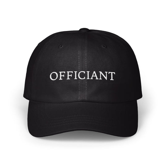 OFFICIANT Embroidered Black Baseball Cap product