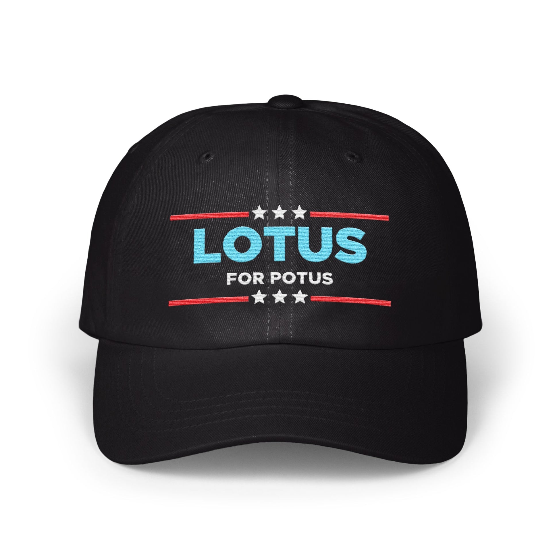 Lotus for POTUS Embroidered Black Dad Hat product type