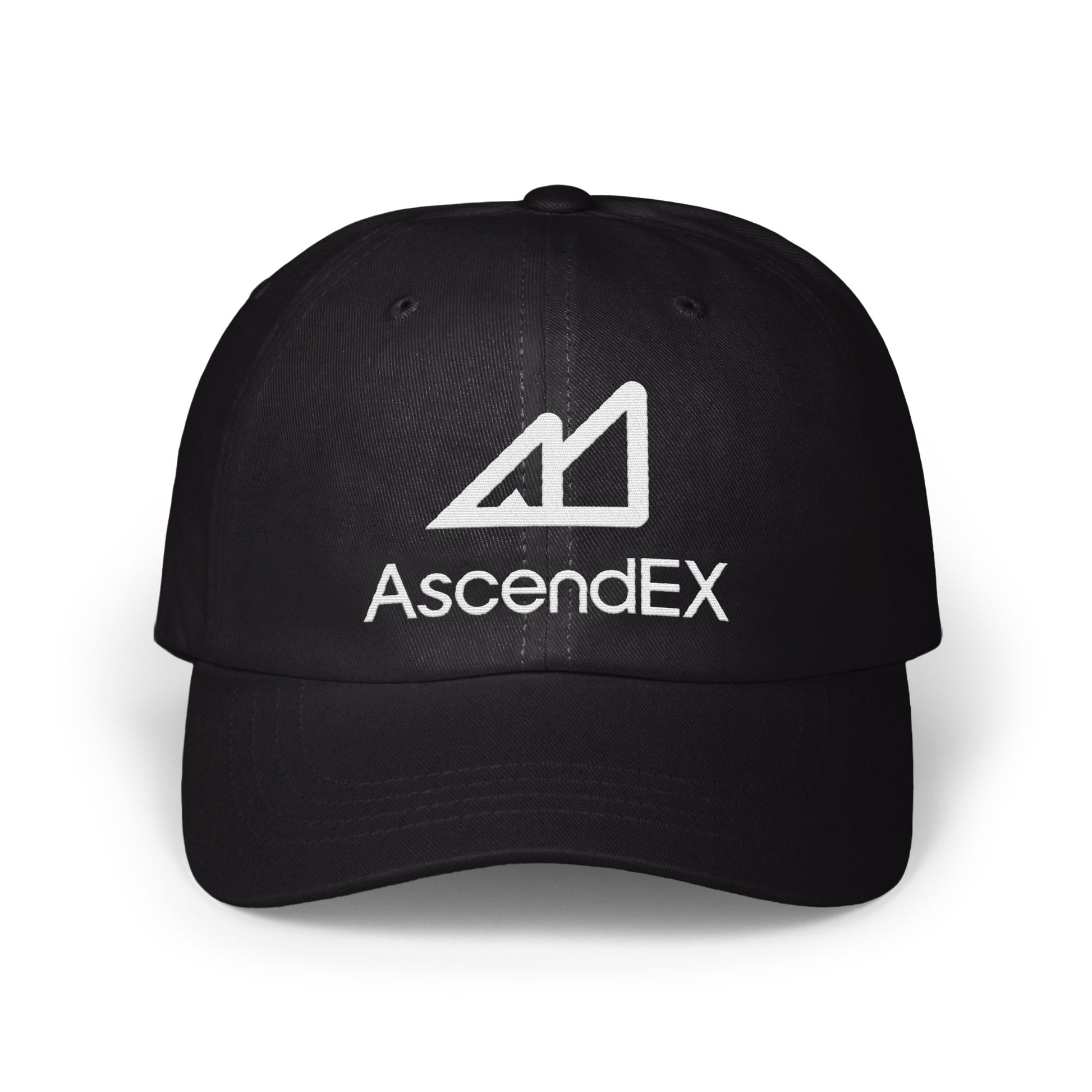 AscendEX Logo Embroidered Classic Black Cap product