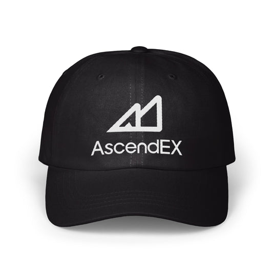 AscendEX Logo Embroidered Classic Black Cap product