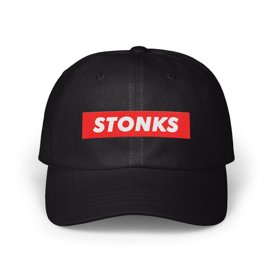 Stonks Embroidered Dad Hat Fashionable Headwear product type