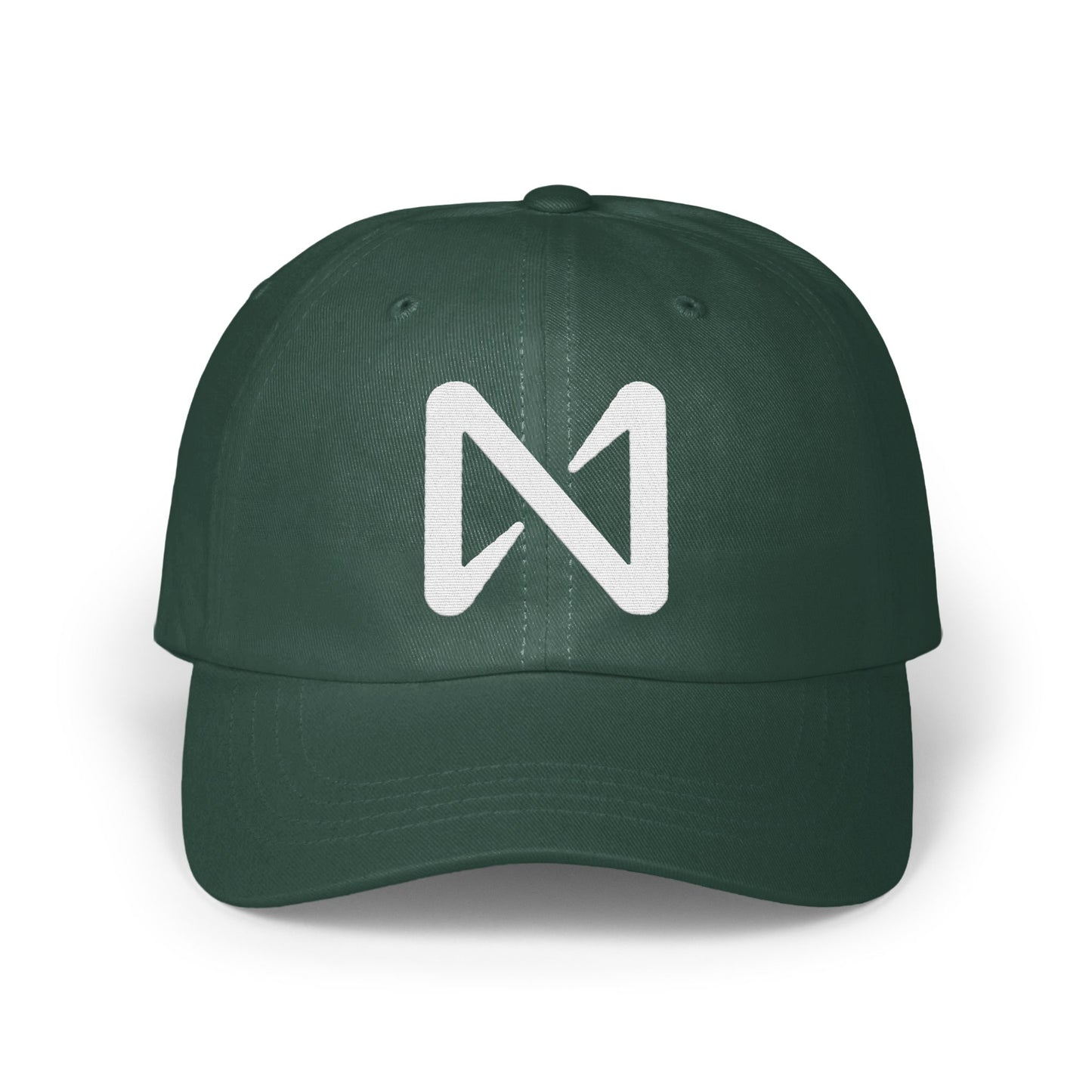 Stylish Green Baseball Cap with Bold M Logo Hat Product
