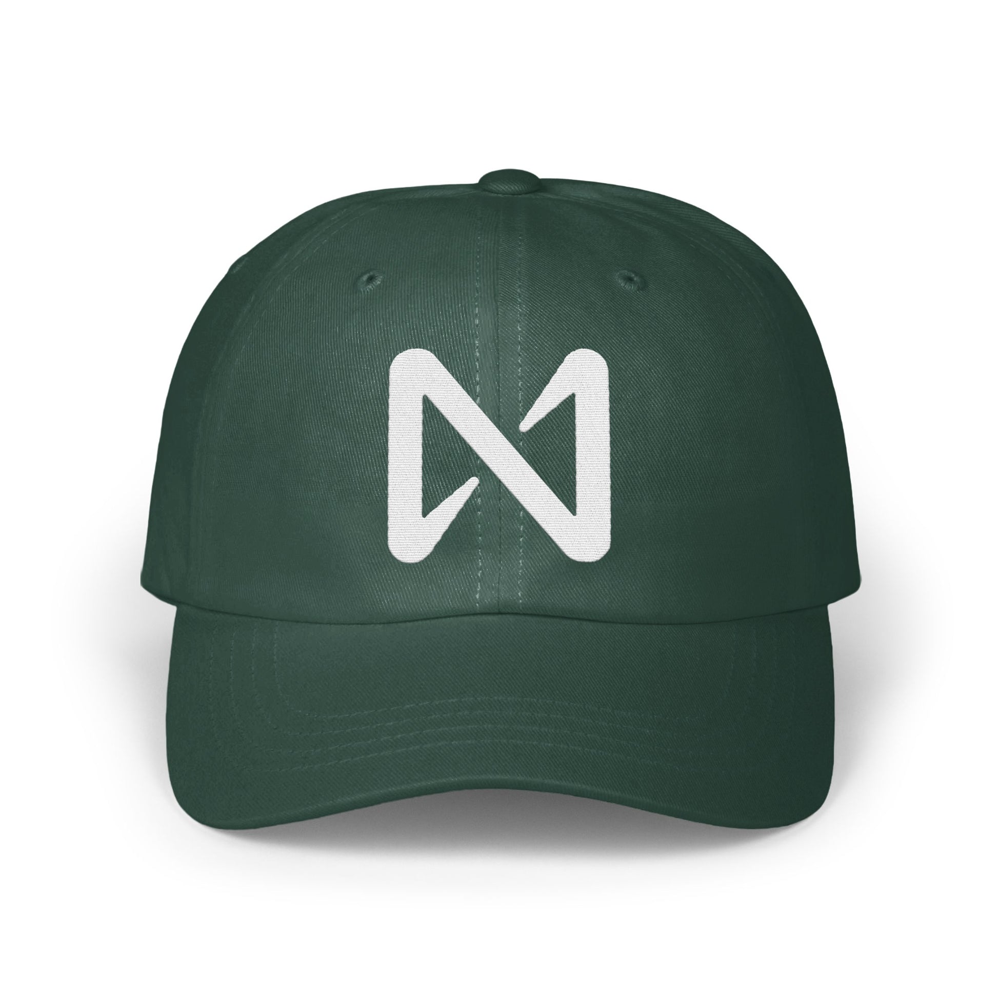Stylish Green Baseball Cap with Bold M Logo Hat Product