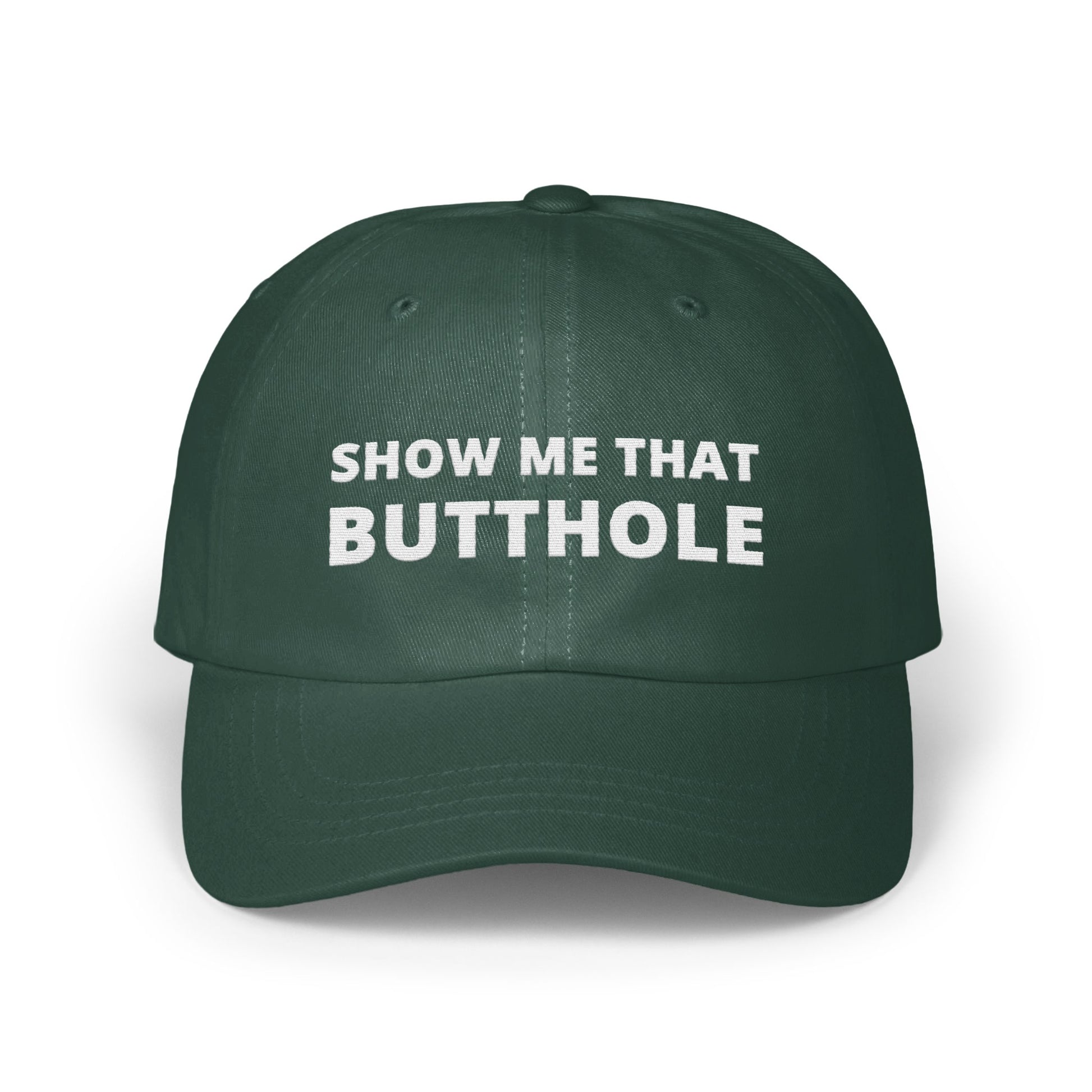 Show Me That Butthole Text Design Cap product