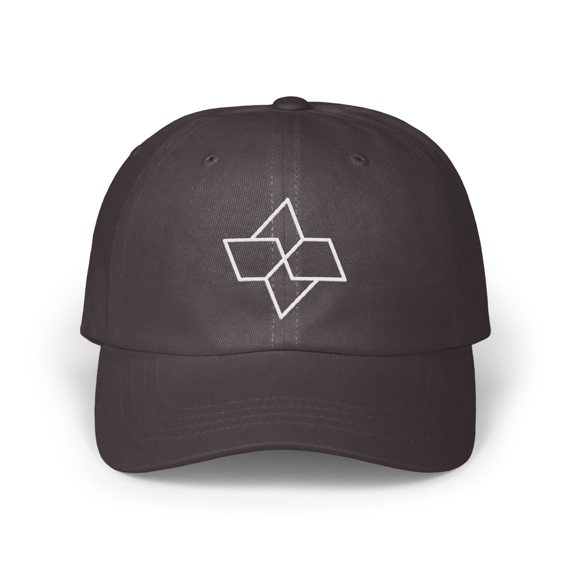 Geometric Design Icon Black Custom Fitted Hat product type