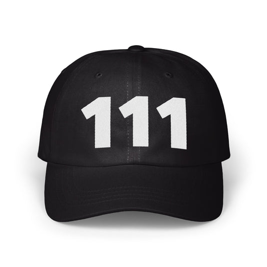 Black Baseball Cap with 111 Embroidery Sports product