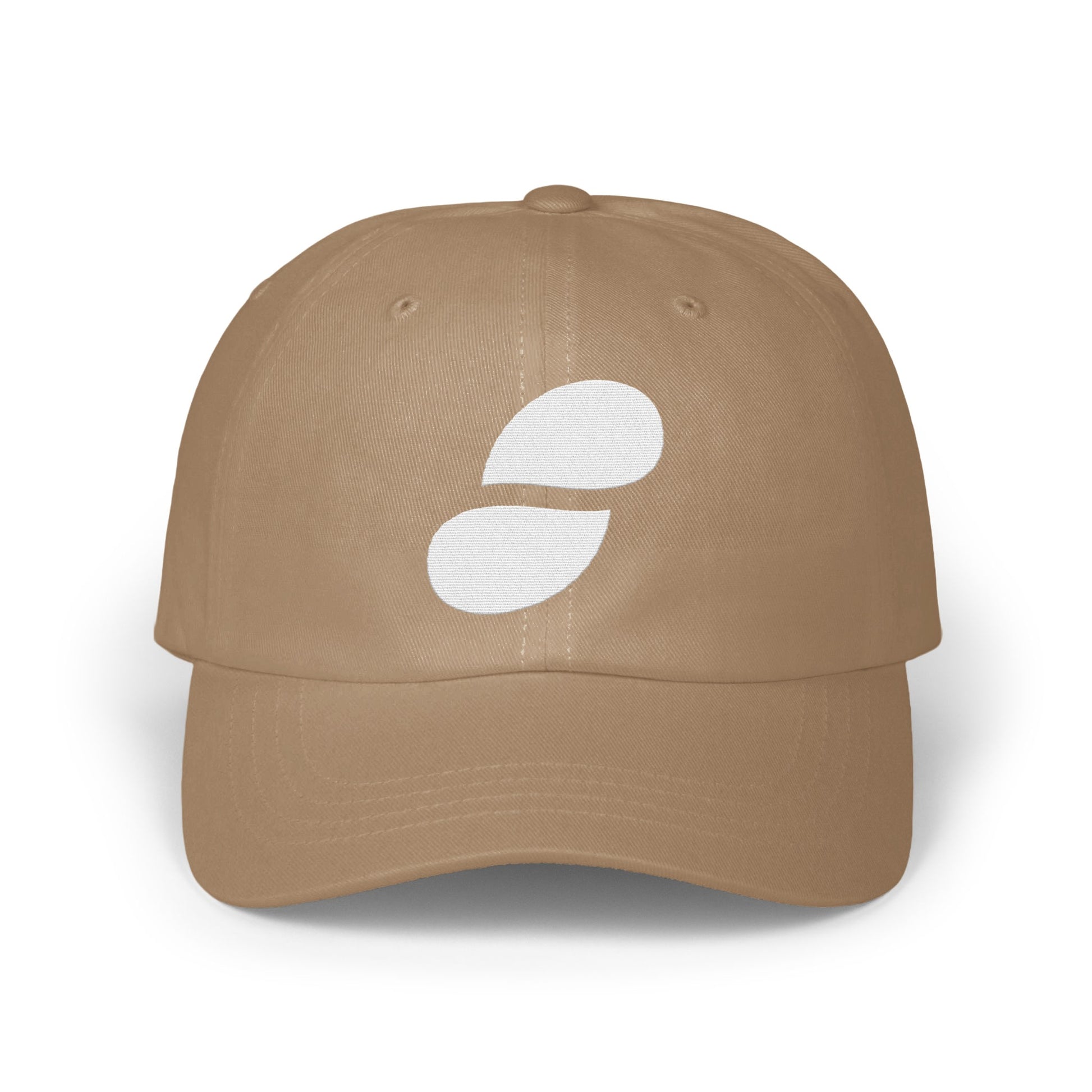 Stylish Tan Baseball Cap with Unique Logo product type