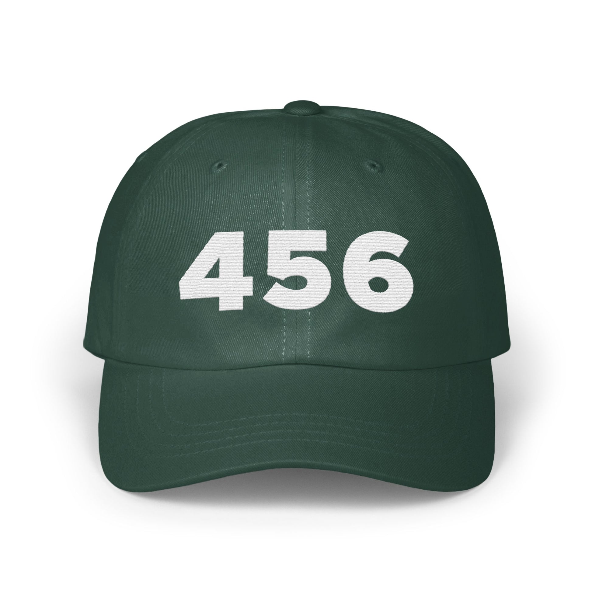 Dark Green Baseball Cap With 456 Number product