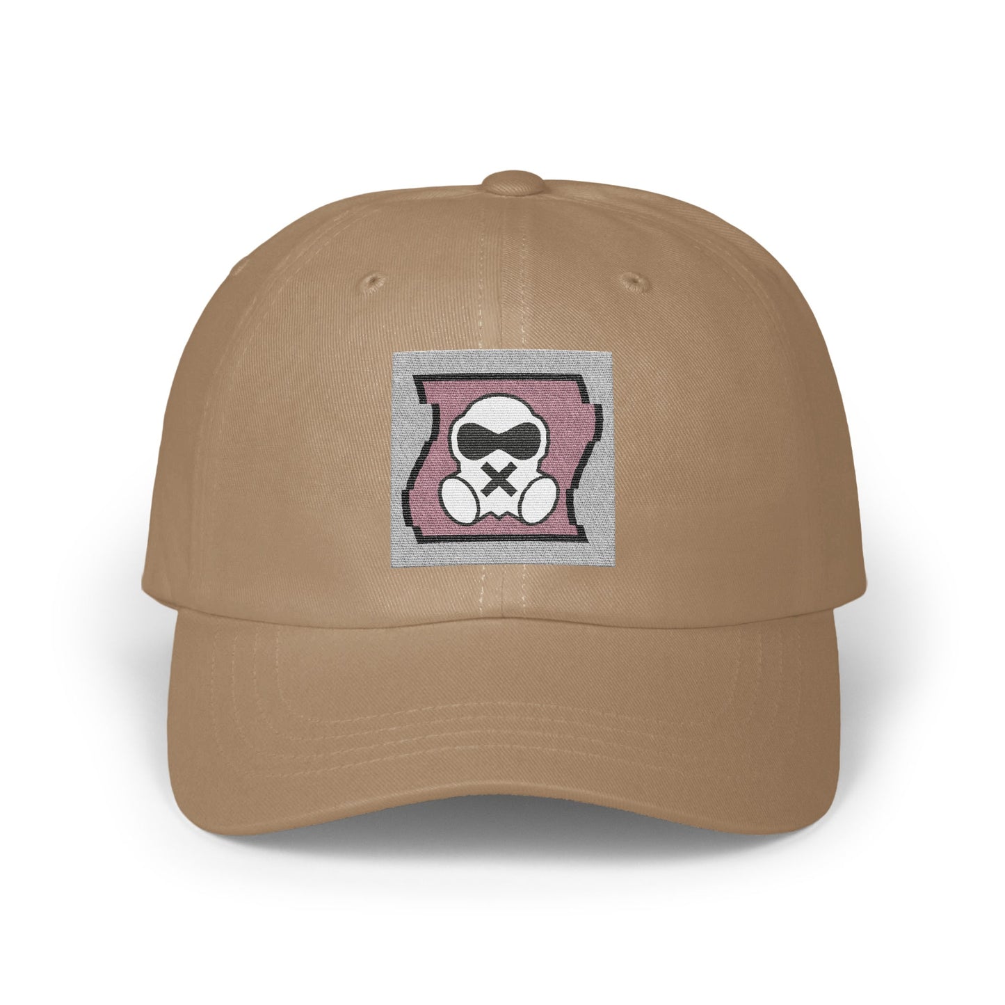 Stylish Beige Cap with Unique Patch Design Hat Product