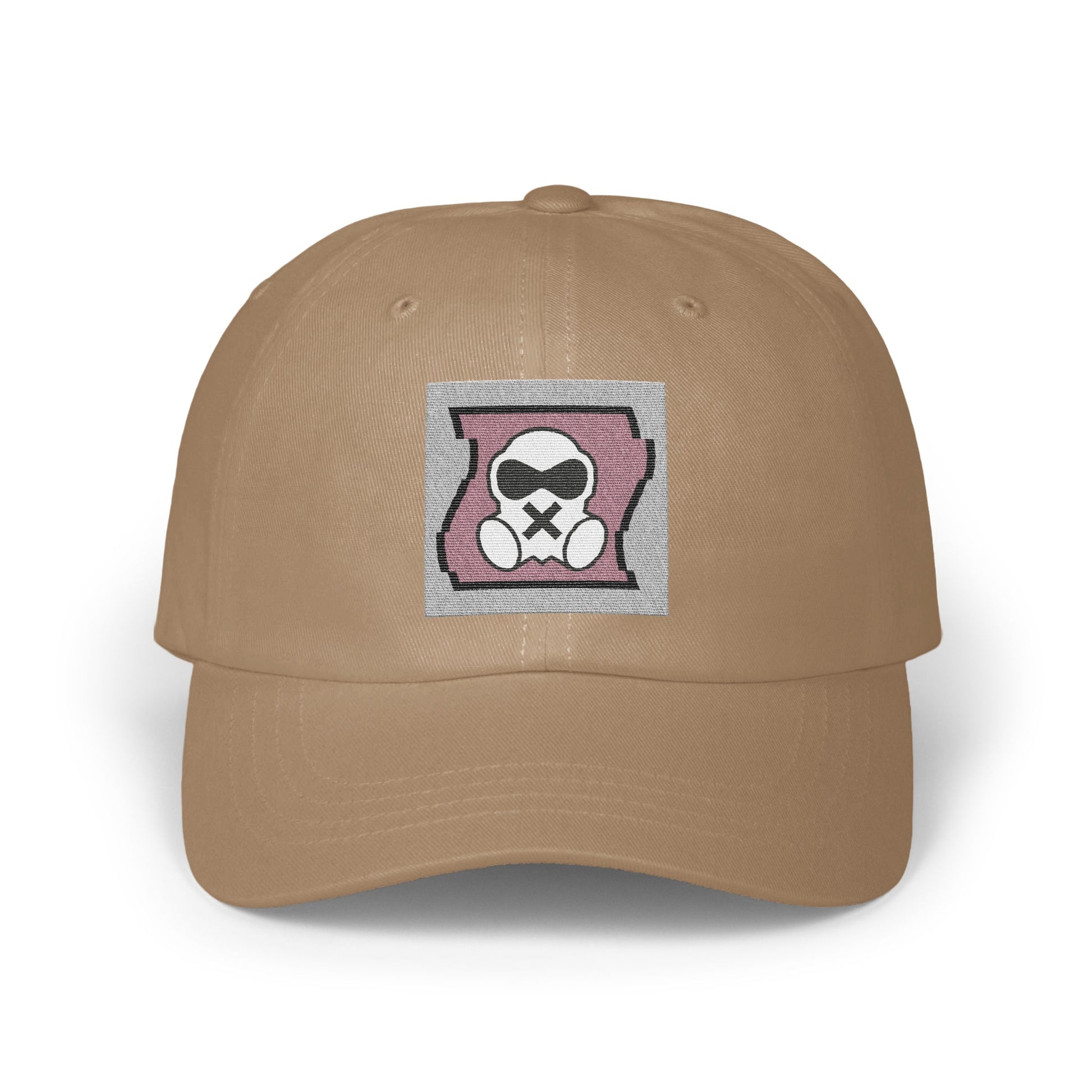 Stylish Beige Cap with Unique Patch Design Hat Product