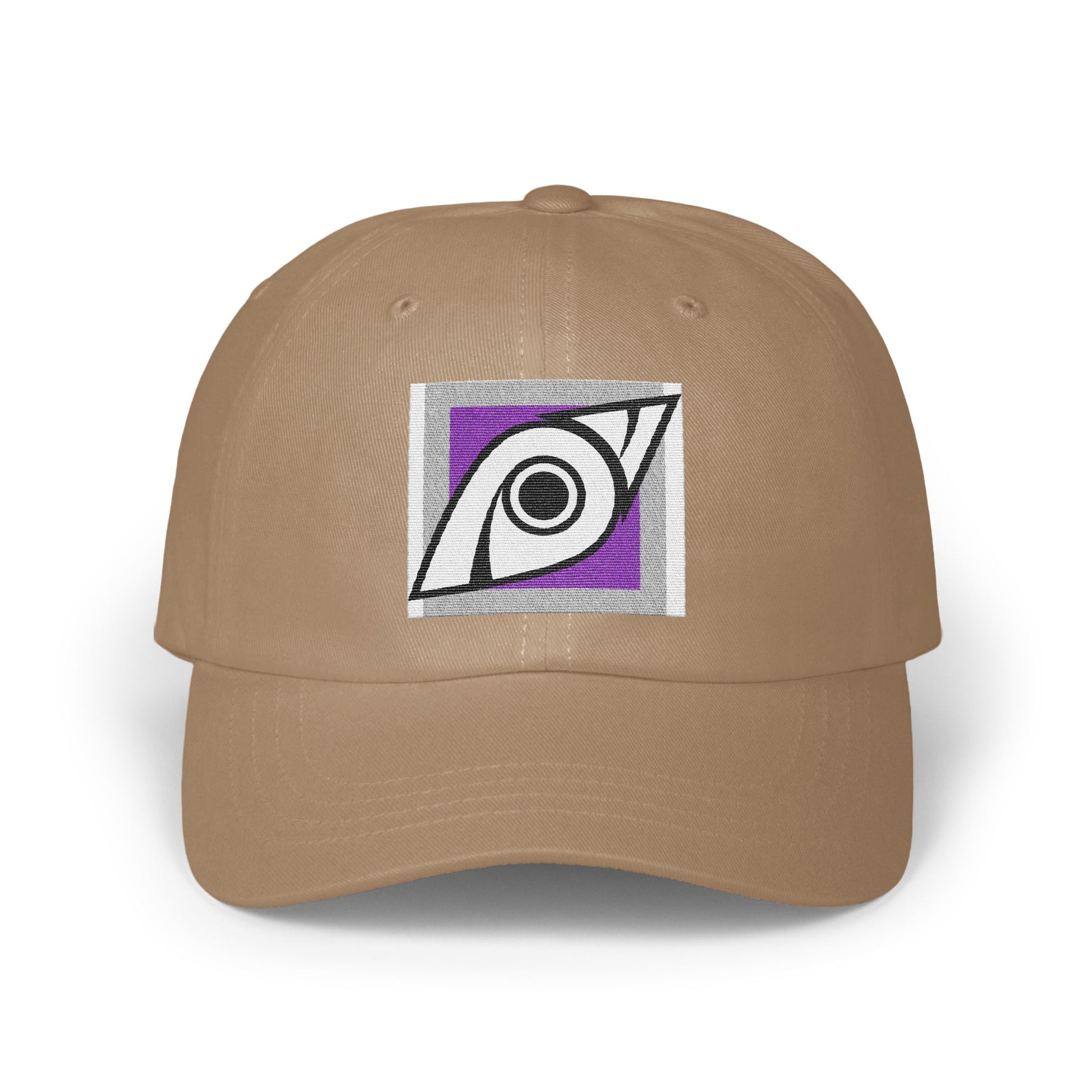 Stylish Tan Baseball Cap with Artistic Eye Graphic product