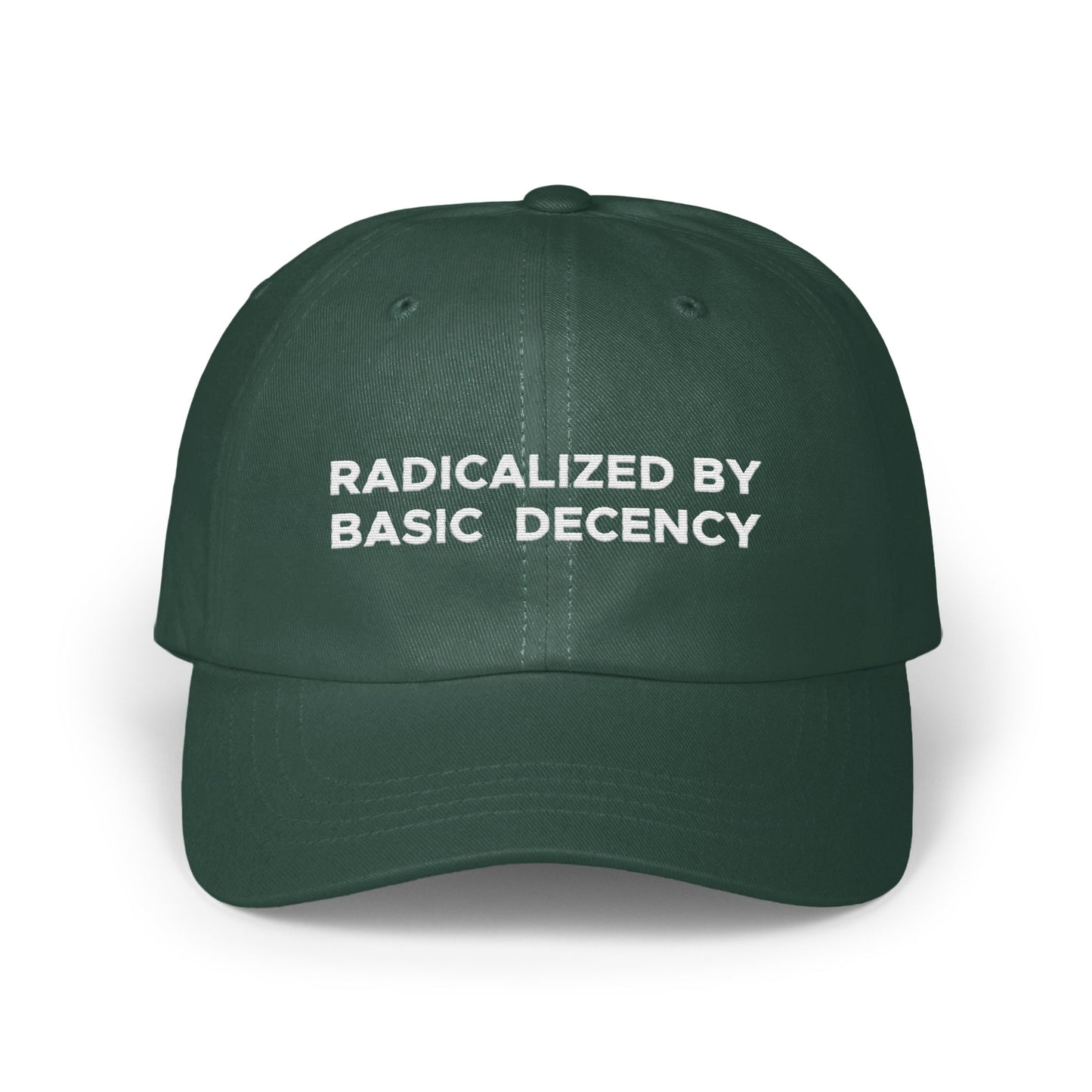 Radicalized By Basic Decency statement hat product