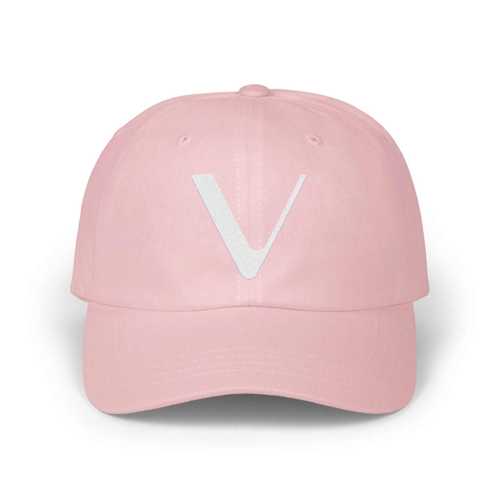 Trendy Pink Baseball Cap with Unique V Logo product