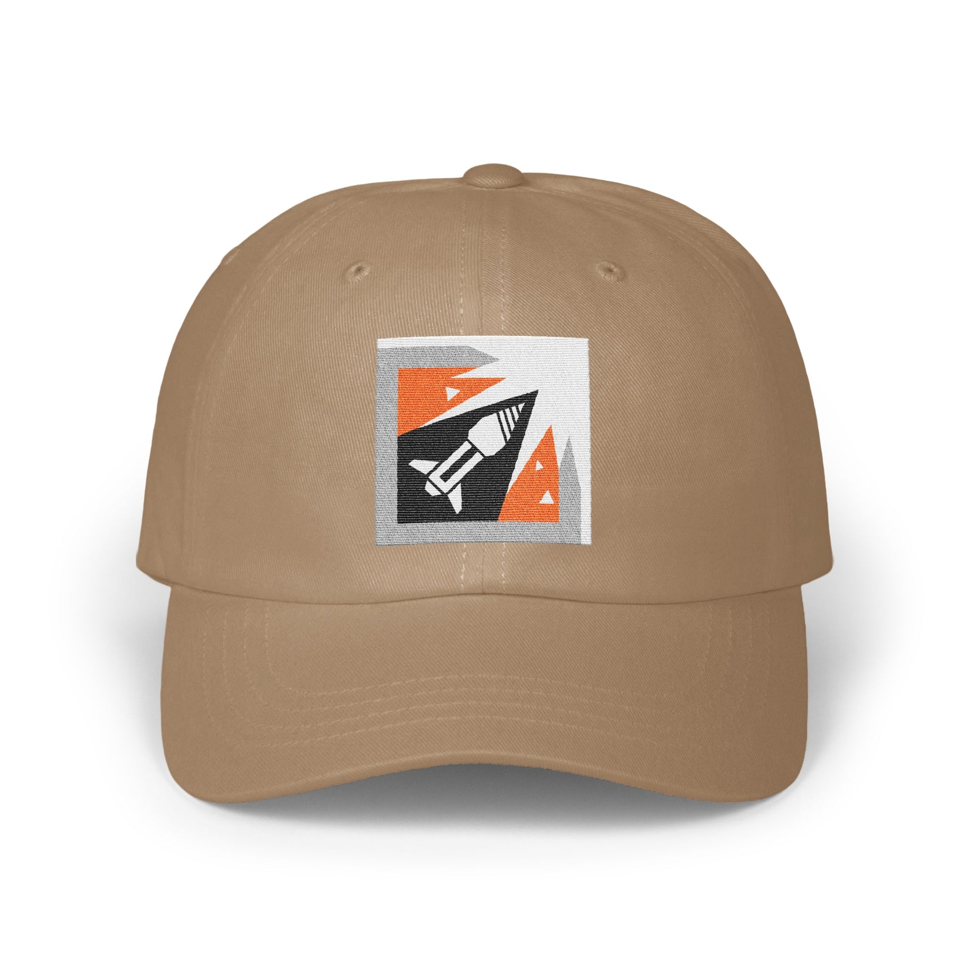 Vintage Space Rocket Themed Beige Dad Hat product