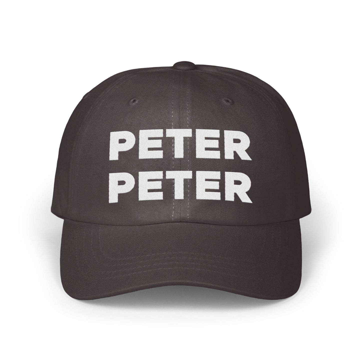 Bold Customizable Double PETER Statement Hat product type