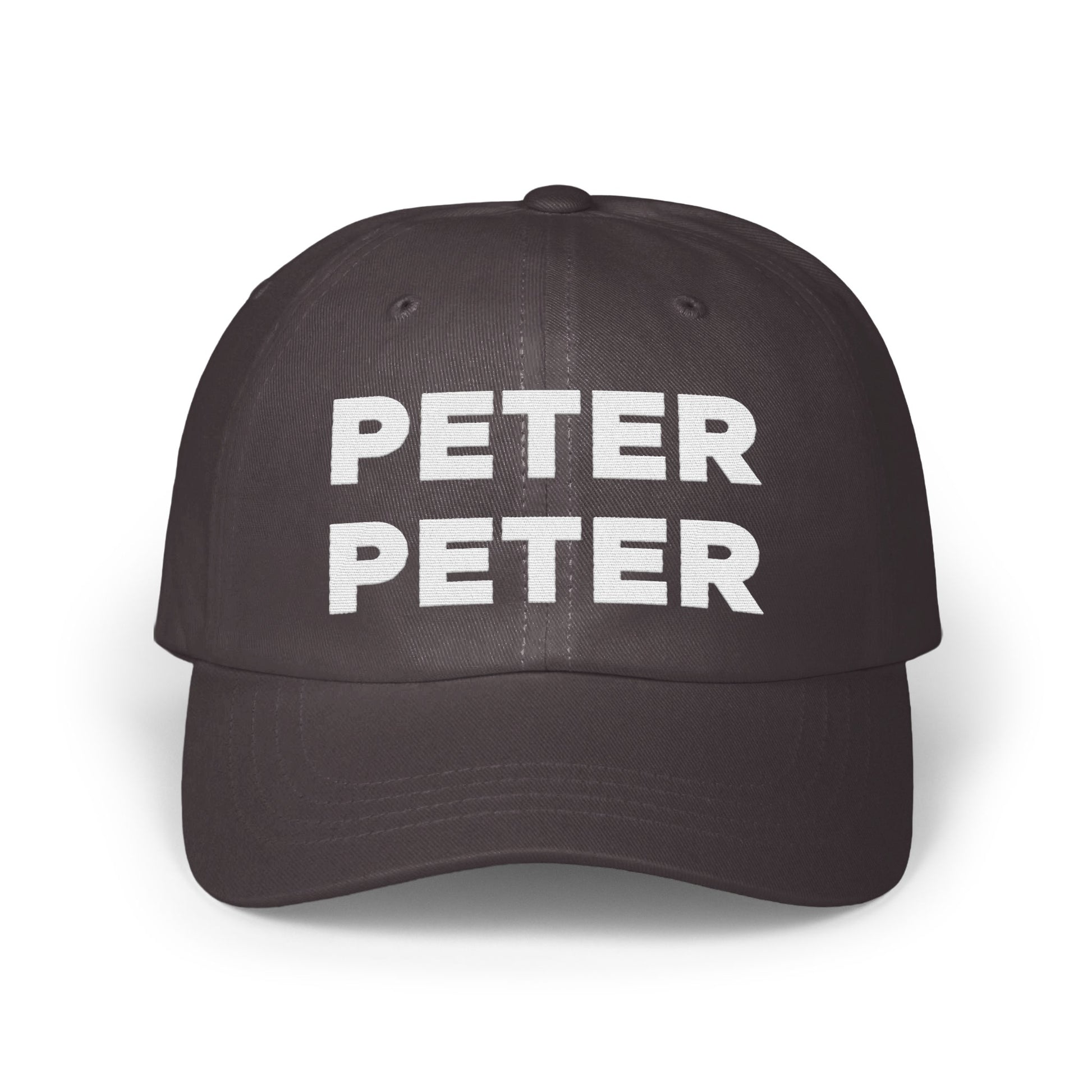 Bold Customizable Double PETER Statement Hat product type