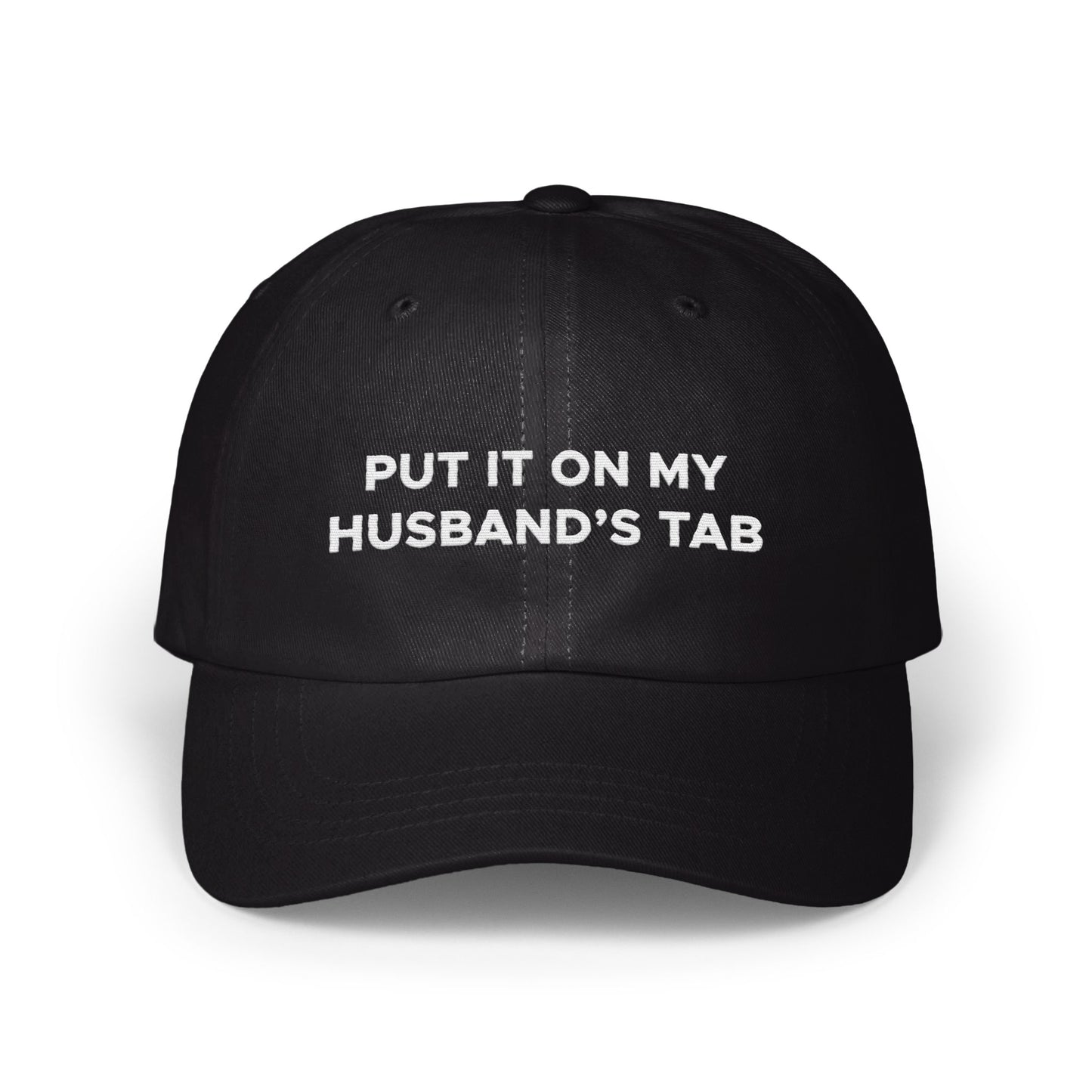 Put It On My Husband's Tab Black Hat product