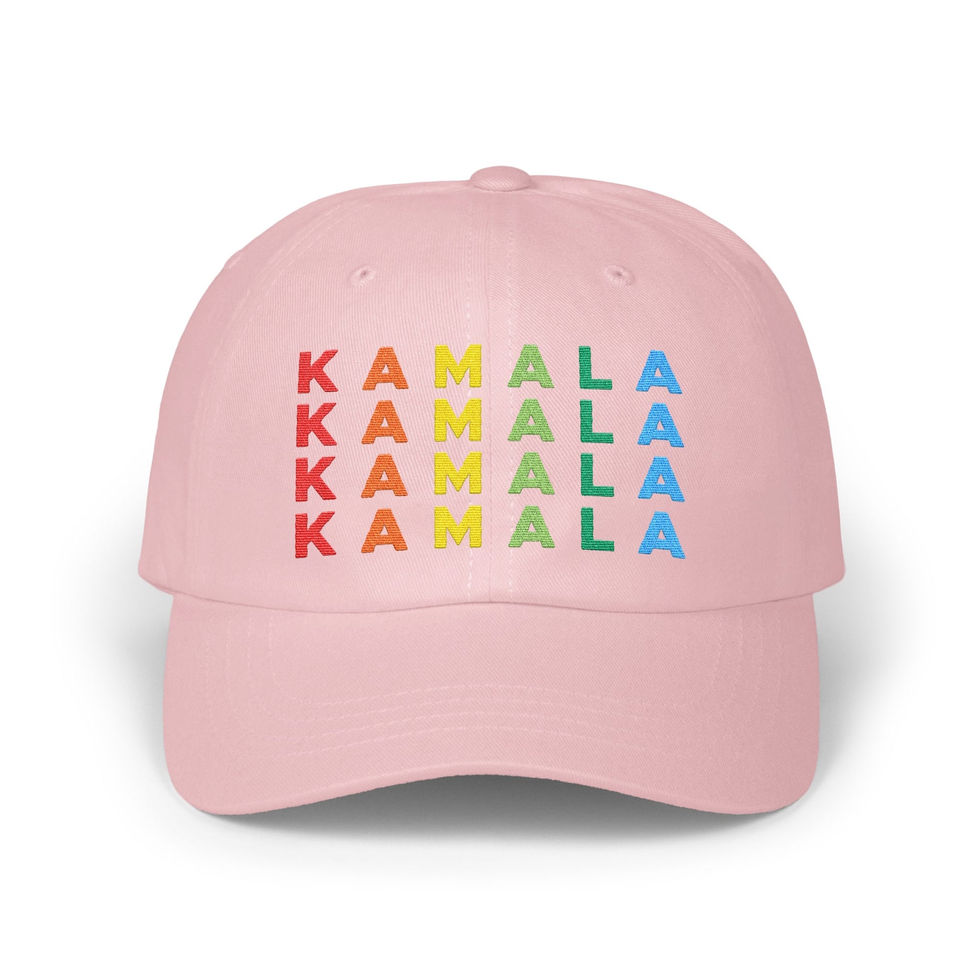 Colorful Kamala Multi-Letter Print on Pink Cap product