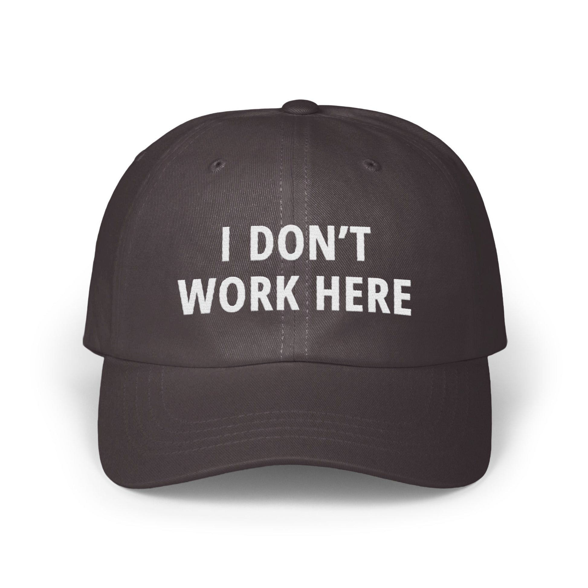 I Don't Work Here Inscription Baseball Cap product type