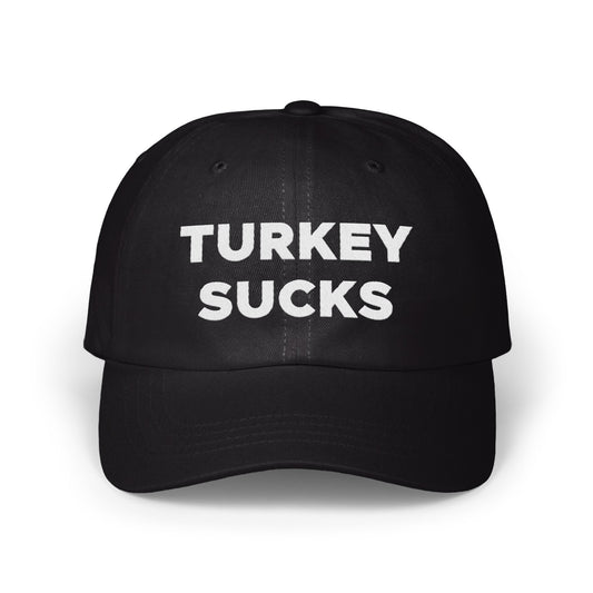 Turkey Sucks Black Adjustable Baseball Cap product