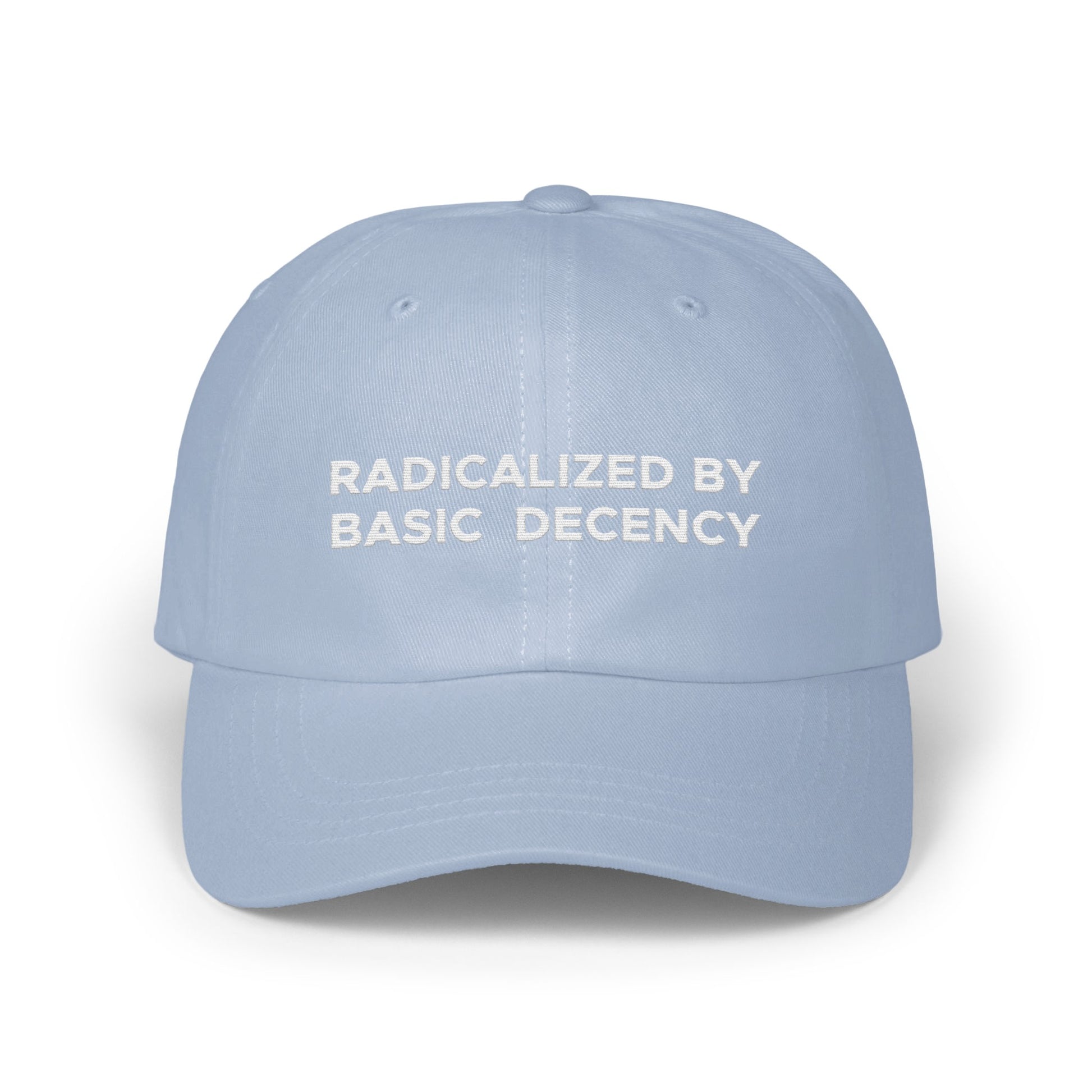 Radicalized By Basic Decency Baseball Cap product