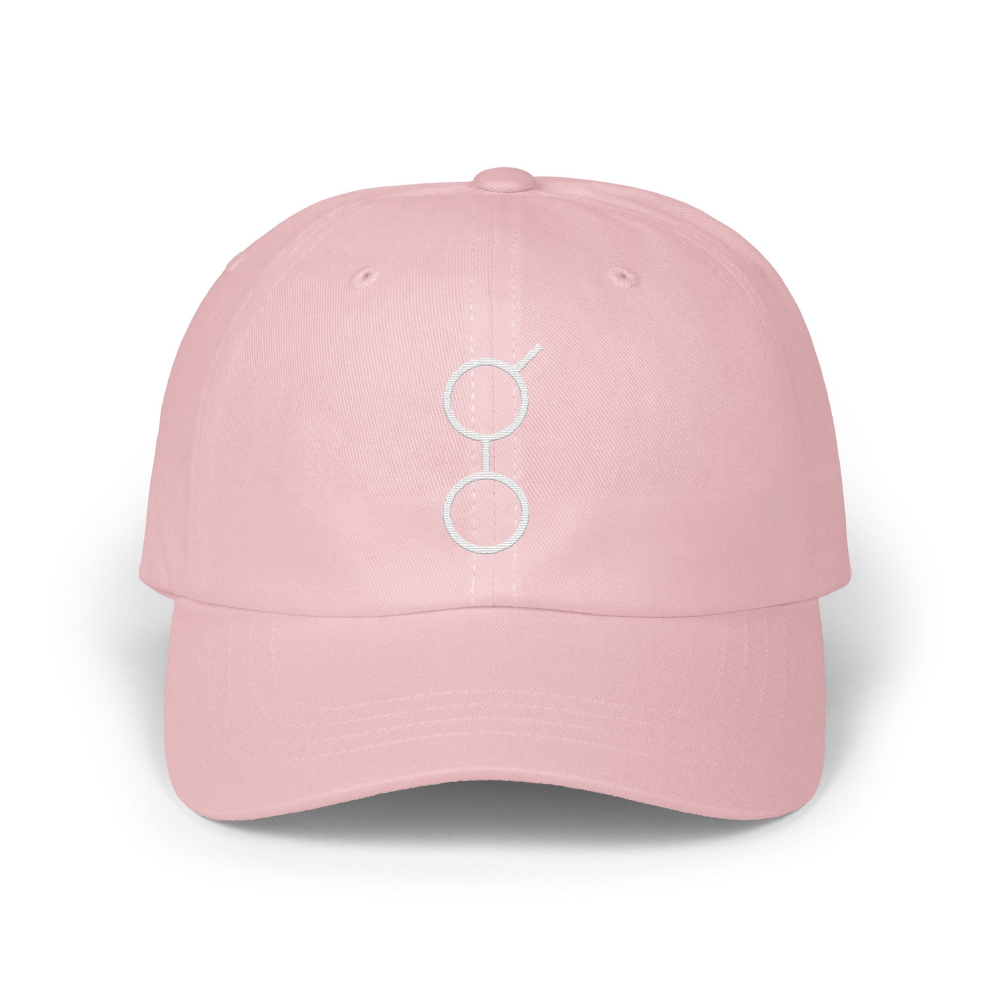 Minimalist Pink Baseball Cap with Unique Design hat