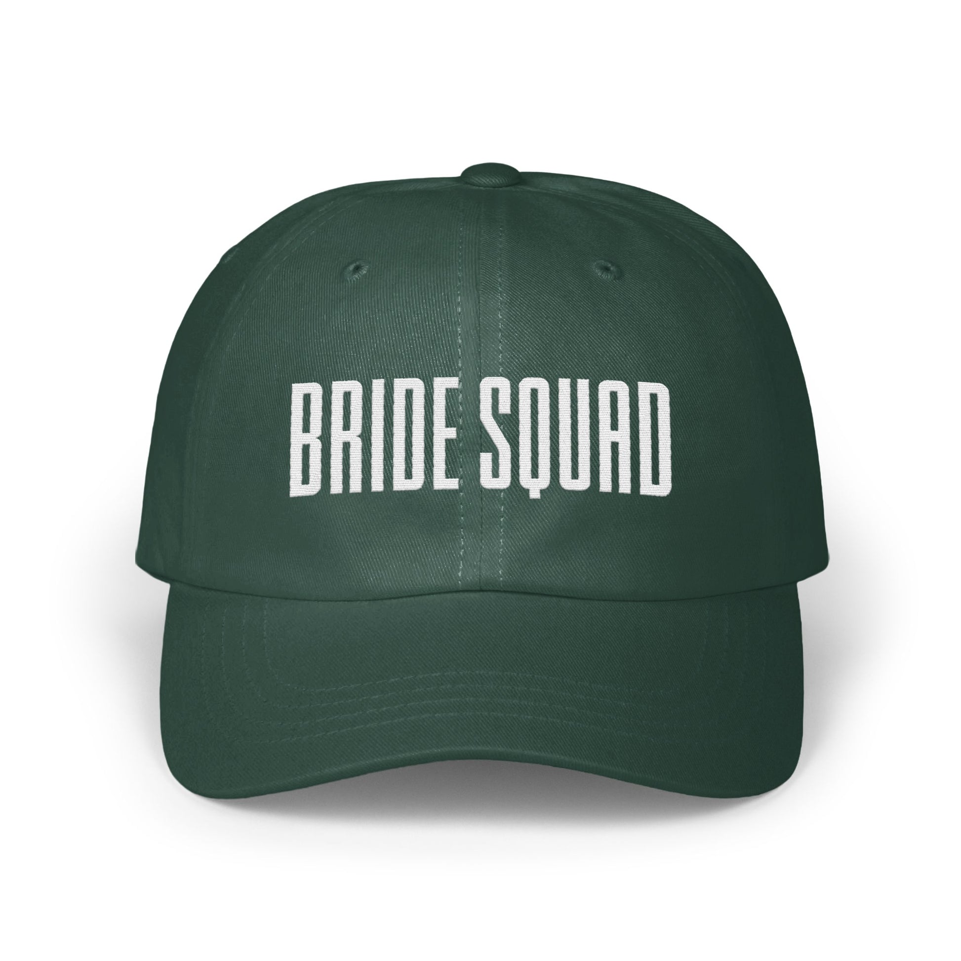 Bride Squad text logo design baseball cap product