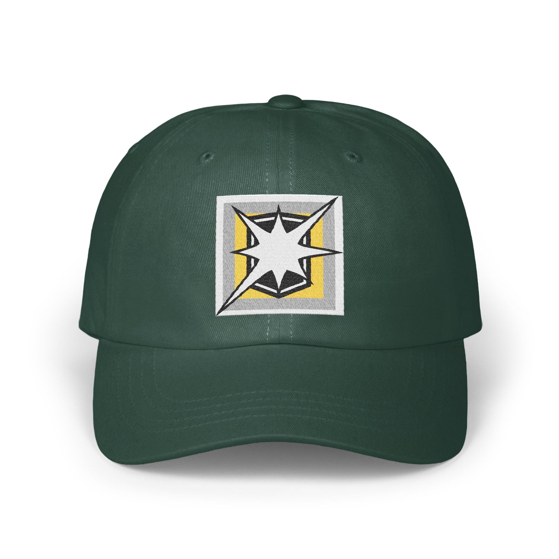 Modern Star Design on Green Graphic Hat product