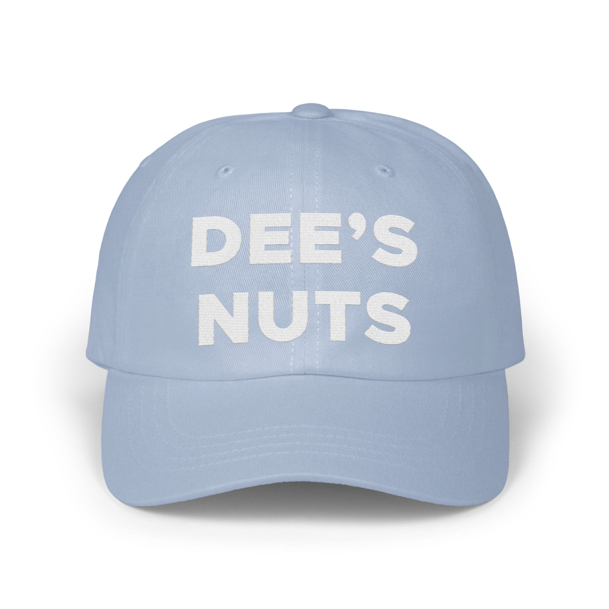 Dee's Nuts Light Blue Adjustable Hat product