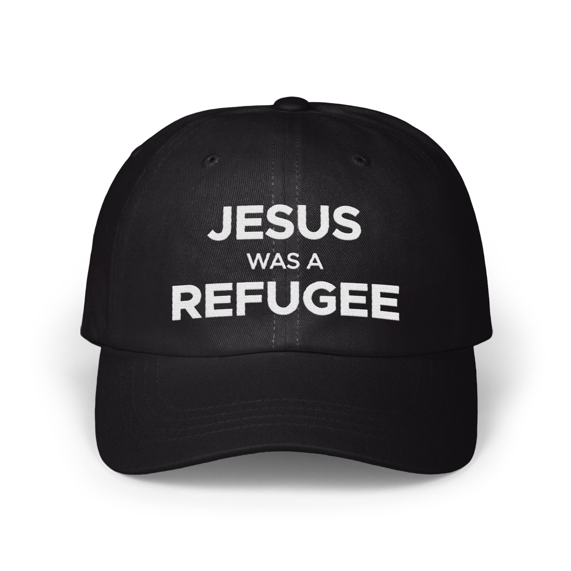 JESUS WAS A REFUGEE statement cap product