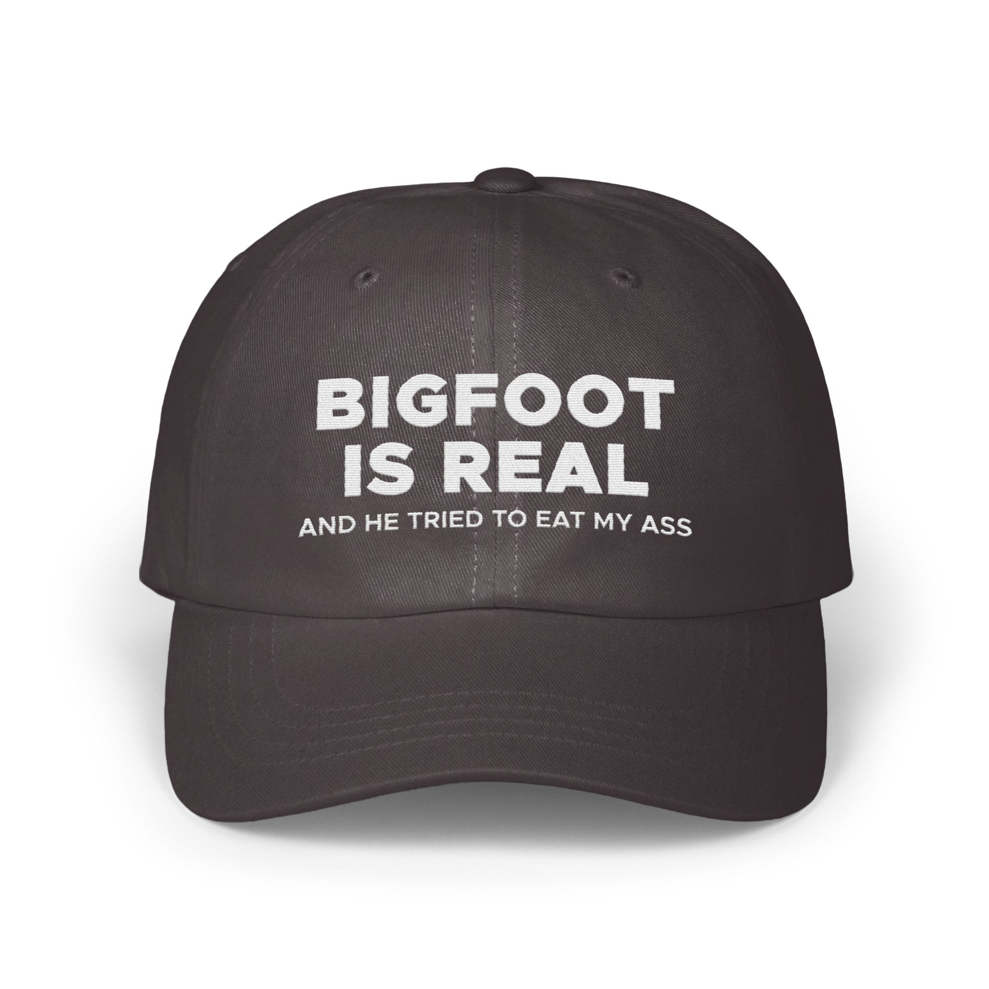 Bigfoot Is Real Funny Statement Cap Hat product type