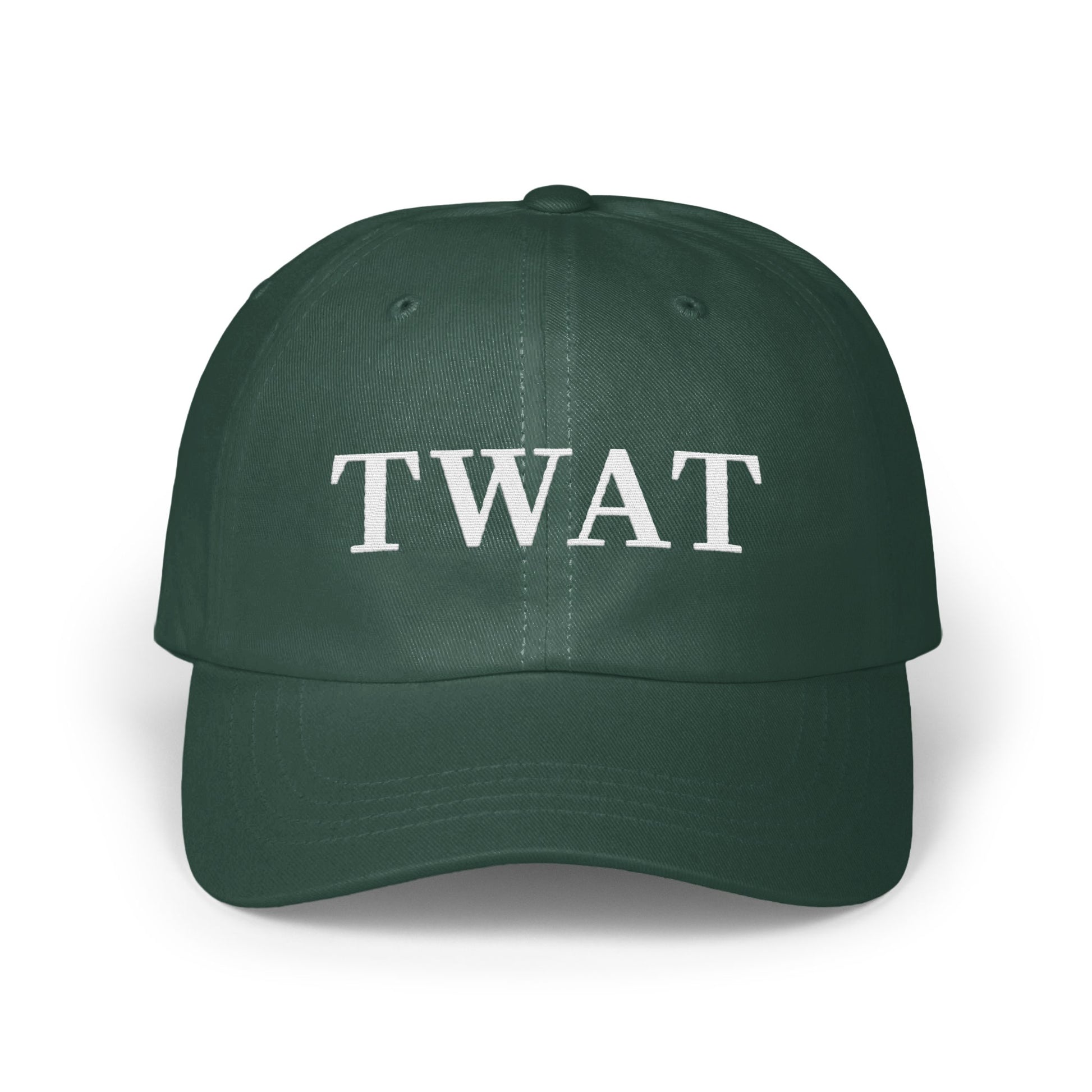 Funny Green TWAT Hat with Bold White Letters product