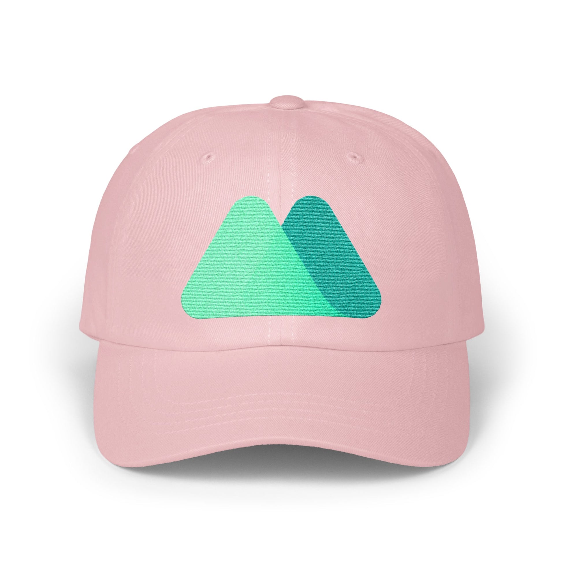 Stylish Pink Cap with Abstract Graphic Design Hat