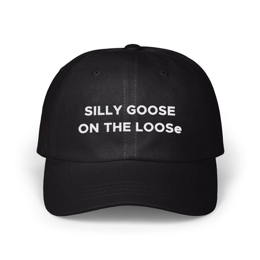 SILLY GOOSE ON THE LOOSe black cap product type