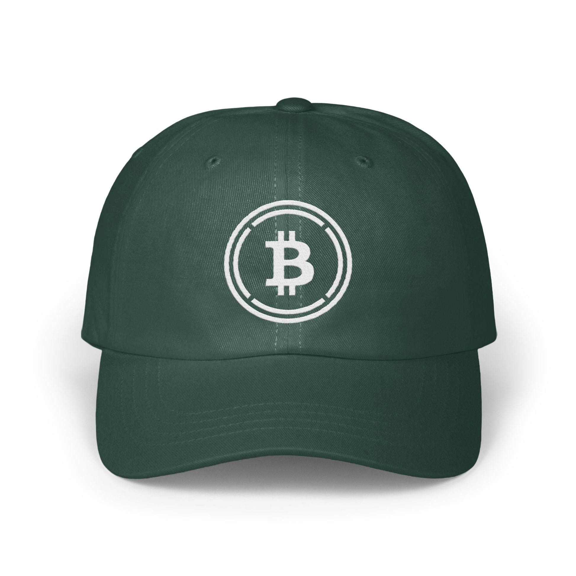 Cryptocurrency Bitcoin Logo Dark Green Hat product