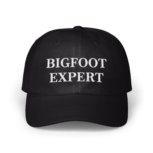 Bigfoot Expert Text Print Black Hat Fashion Accessory product
