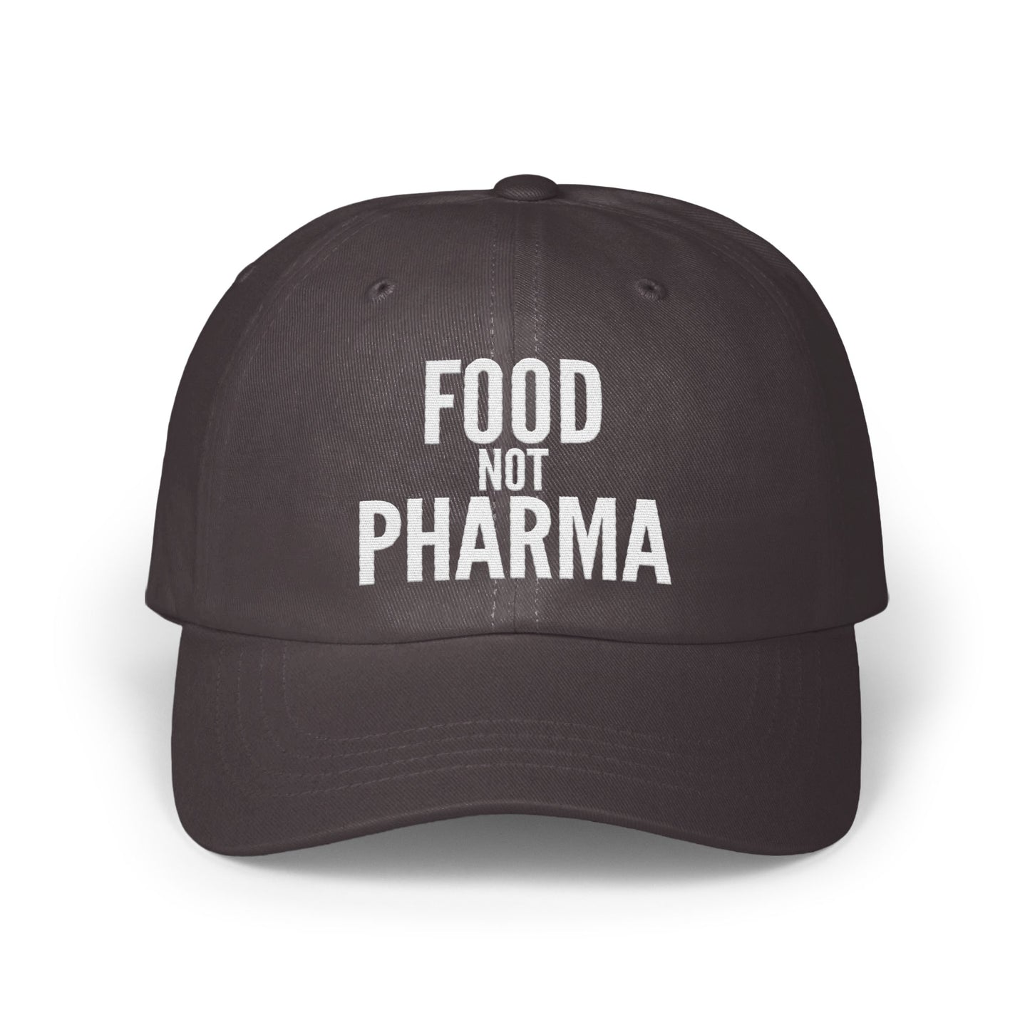 Food Not Pharma Statement Baseball Cap Product