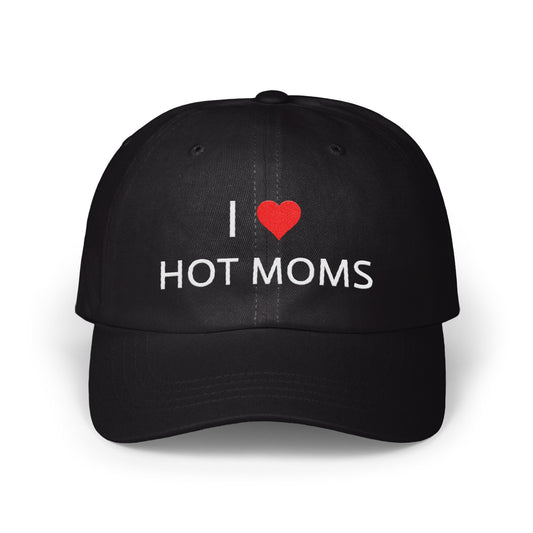I Love Hot Moms Statement Baseball Cap product