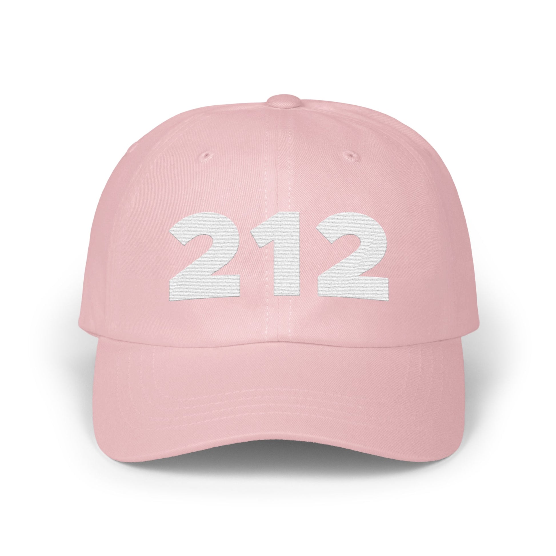 Pink Baseball Cap with White 212 Numbers product type